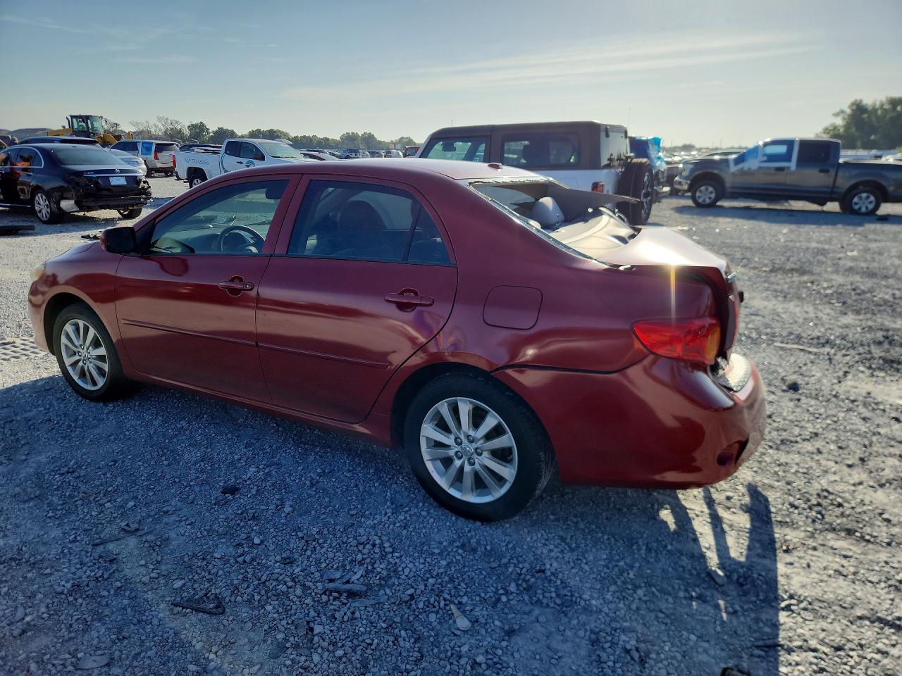 2009 Toyota Corolla Burgundy vin: 1NXBU40E99Z162906