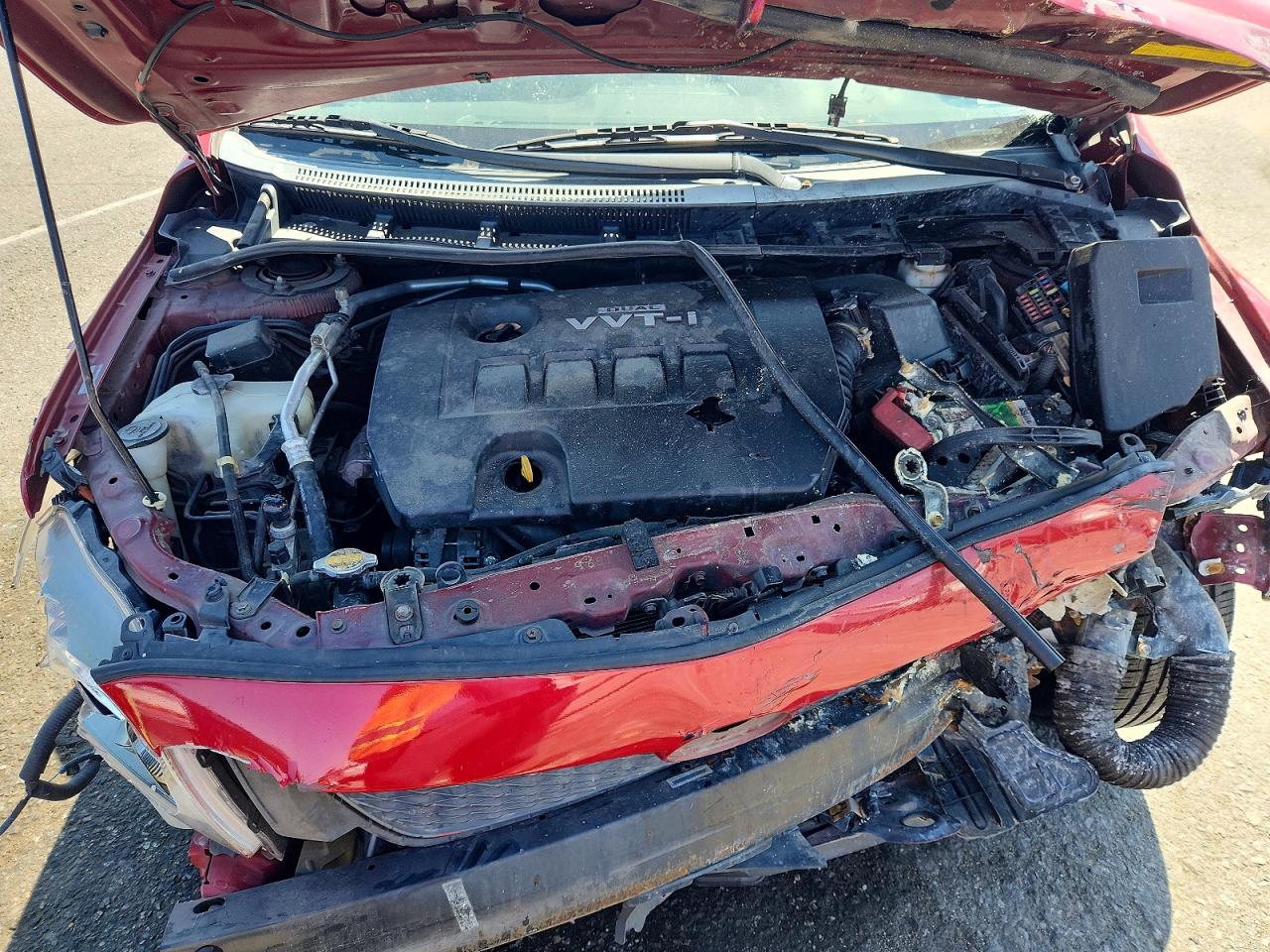 2009 Toyota Corolla Red vin: 1NXBU40EX9Z012254