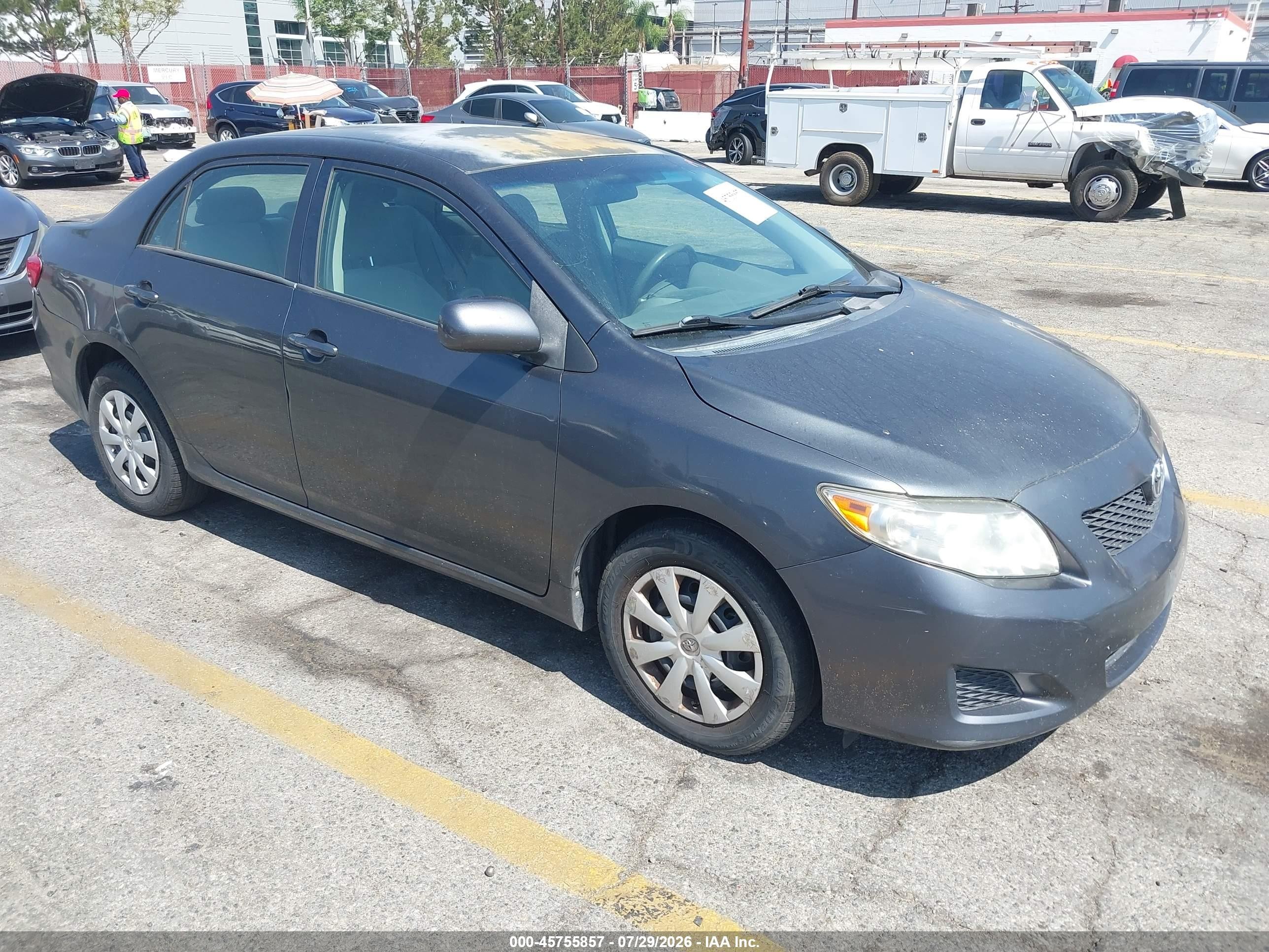 2009 Toyota Corolla Le Blue vin: 1NXBU40EX9Z019866