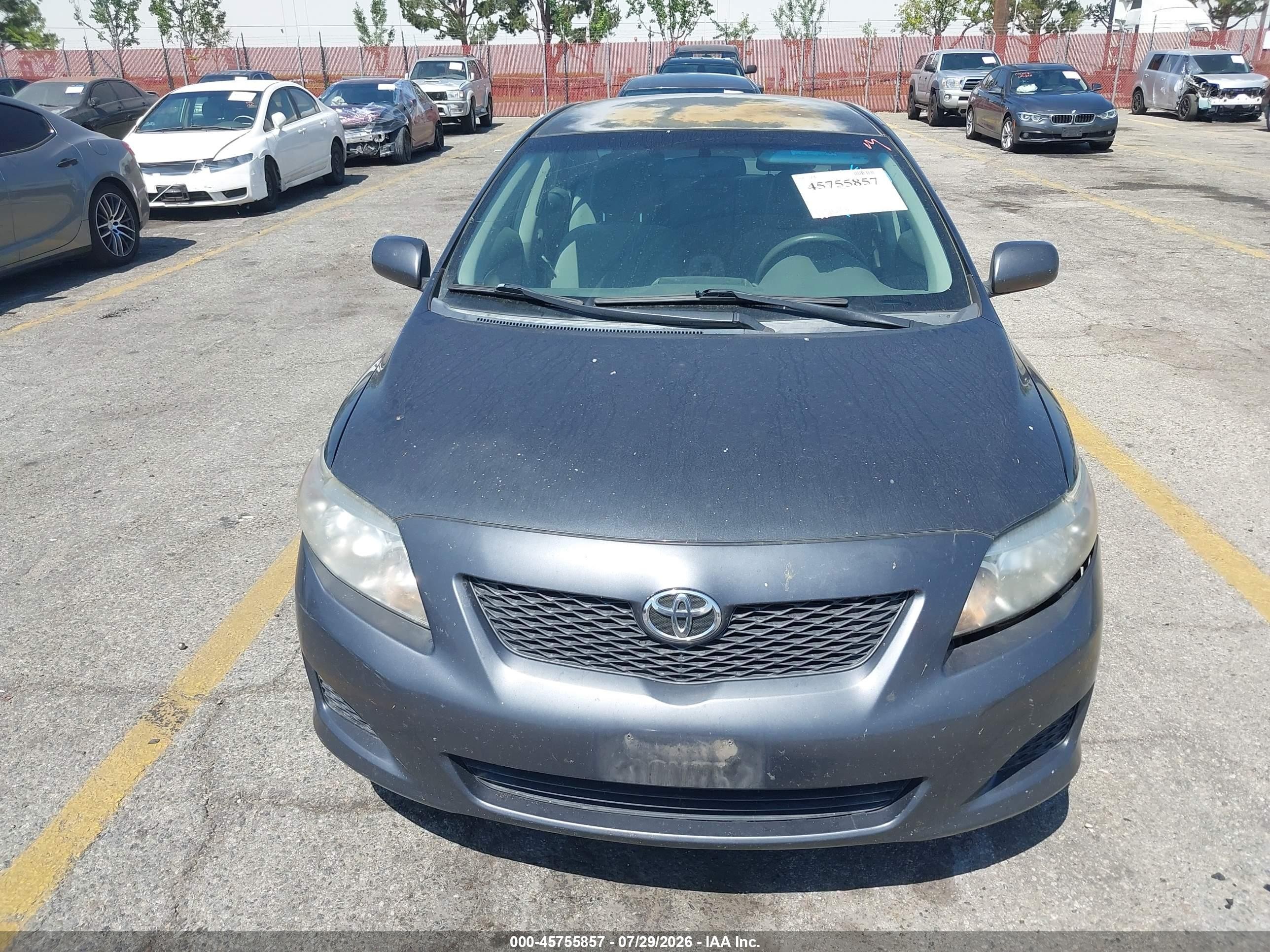 2009 Toyota Corolla Le Синий vin: 1NXBU40EX9Z019866