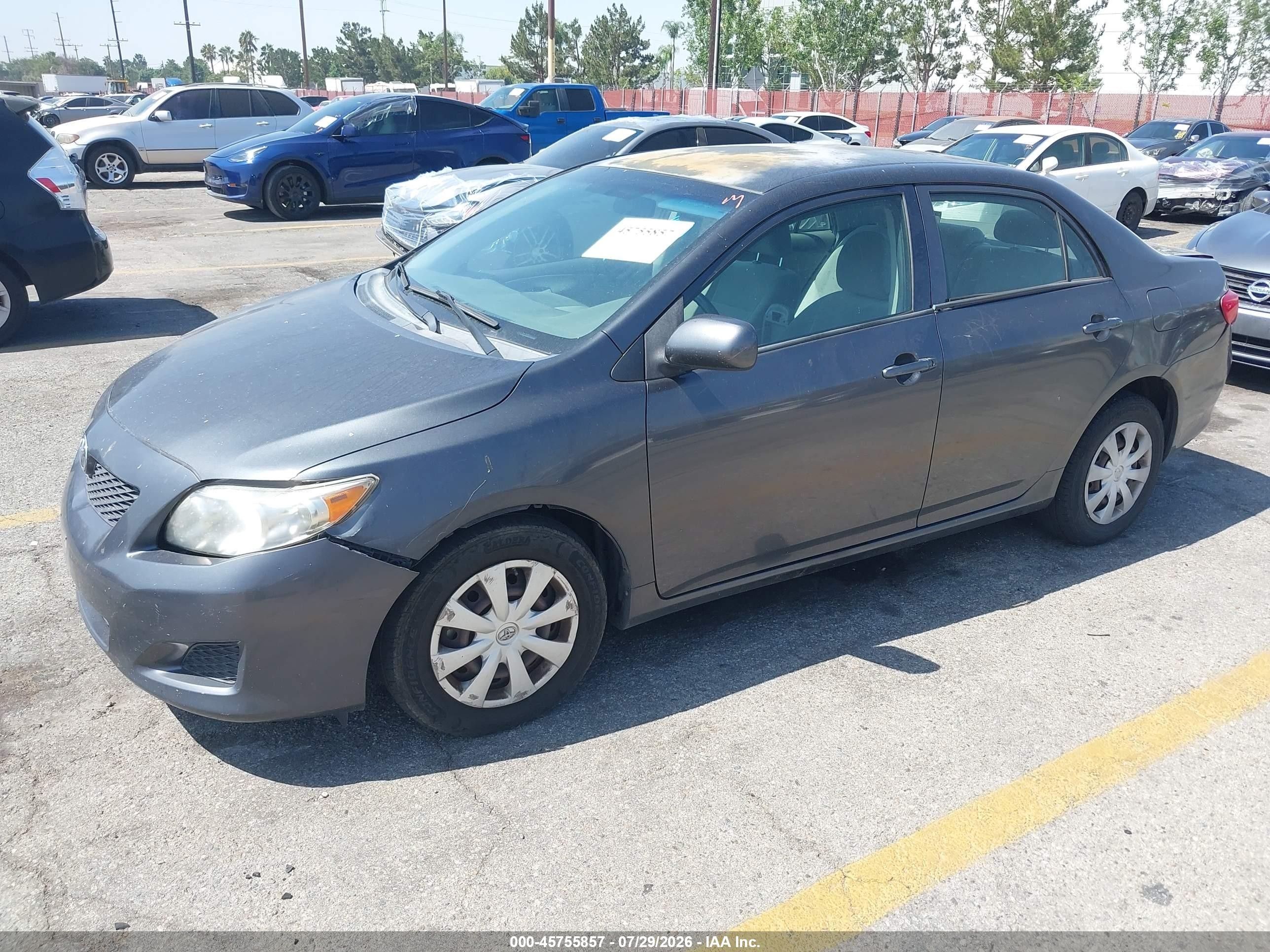2009 Toyota Corolla Le Синий vin: 1NXBU40EX9Z019866