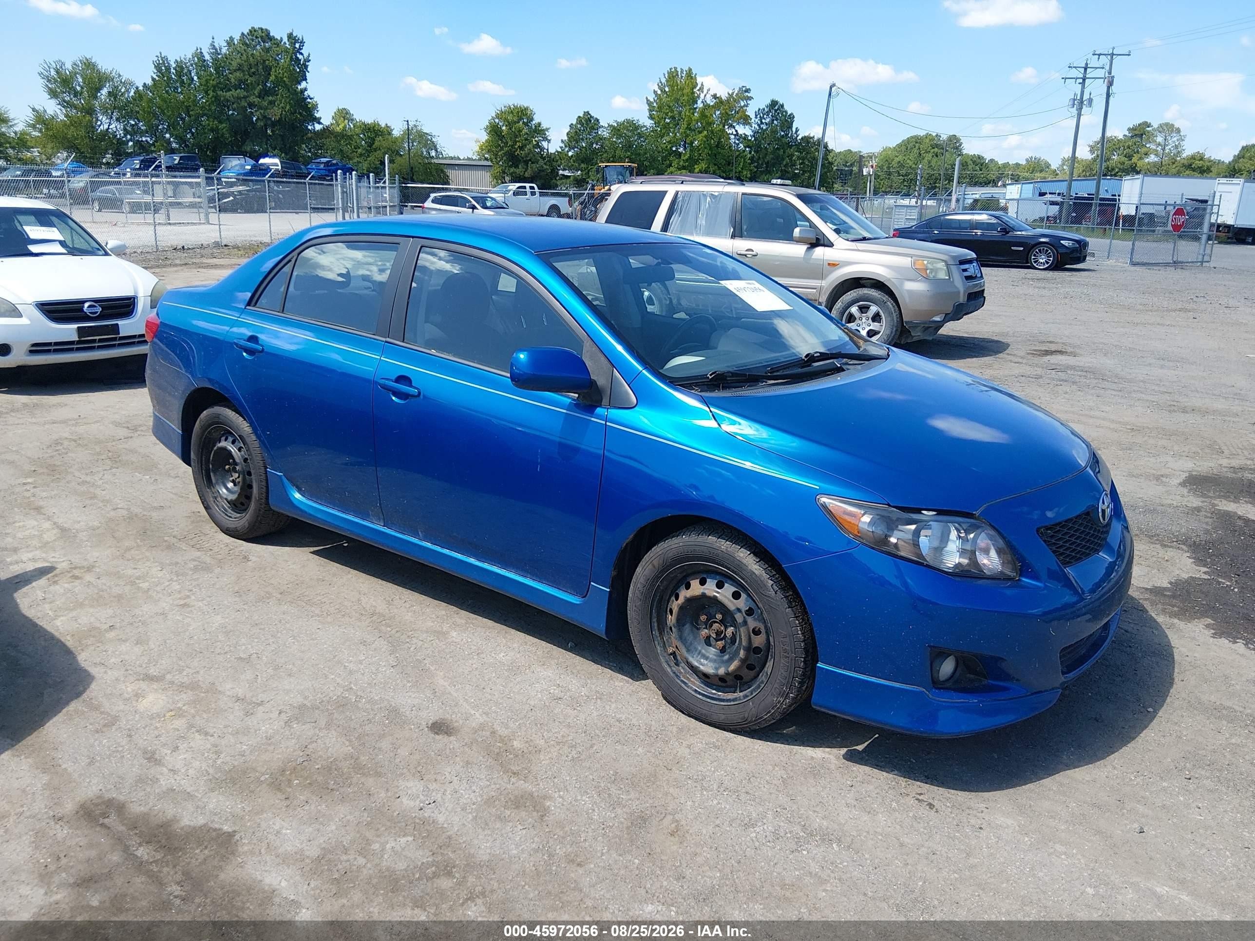 2009 Toyota Corolla S Blue vin: 1NXBU40EX9Z039227
