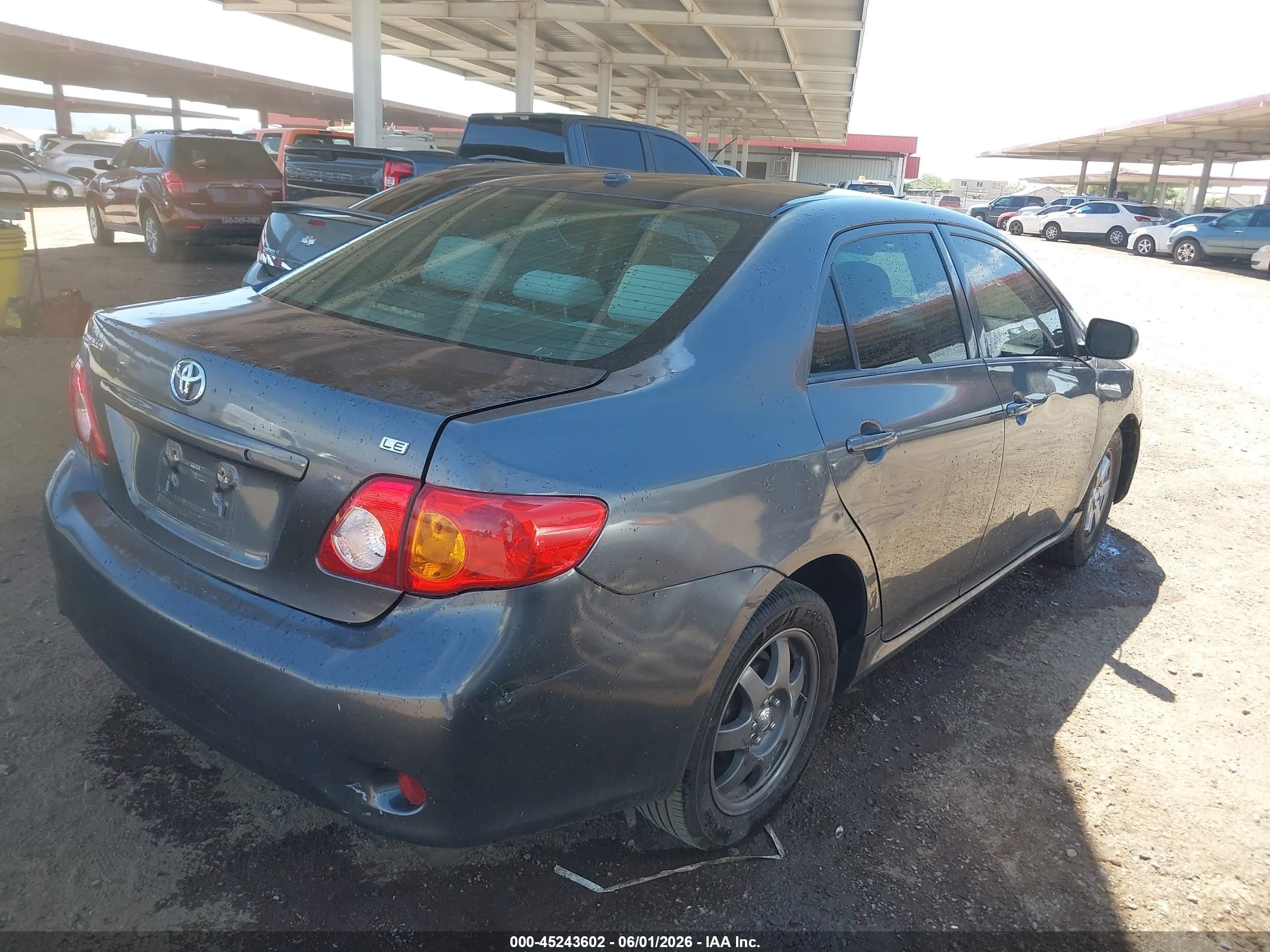 2009 Toyota Corolla Le Blue vin: 1NXBU40EX9Z047117
