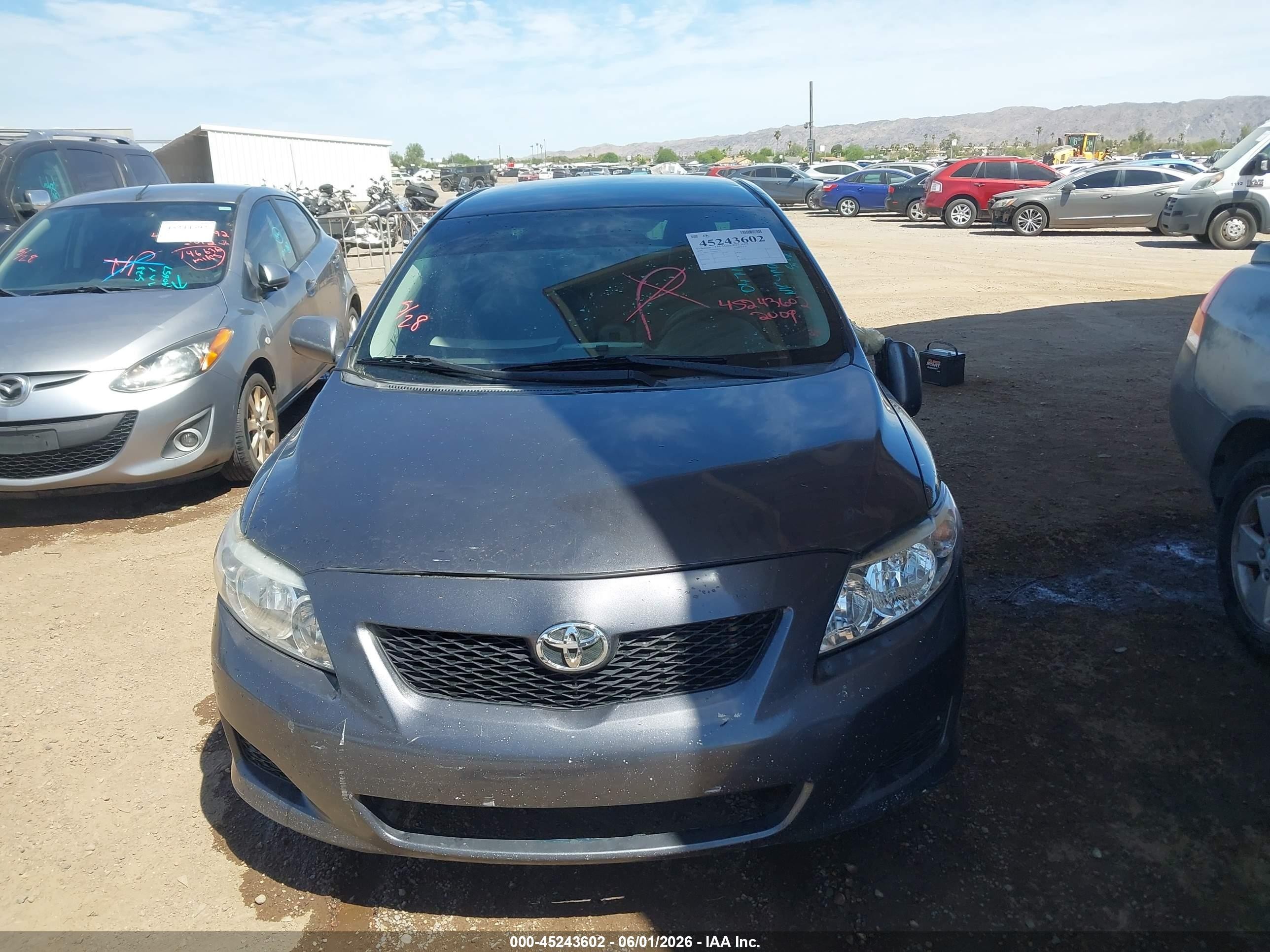 2009 Toyota Corolla Le Blue vin: 1NXBU40EX9Z047117