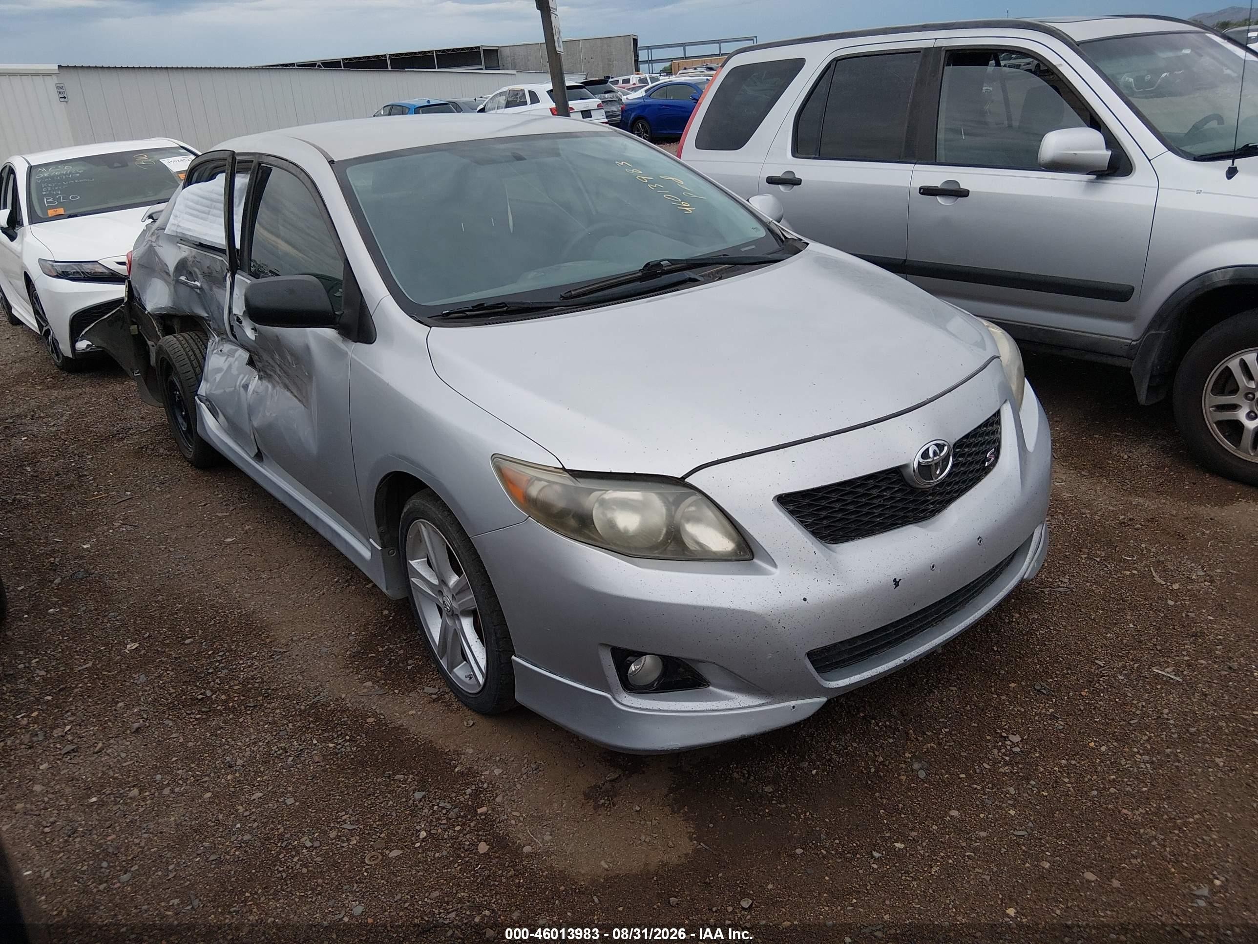 2009 Toyota Corolla S Серый vin: 1NXBU40EX9Z056142