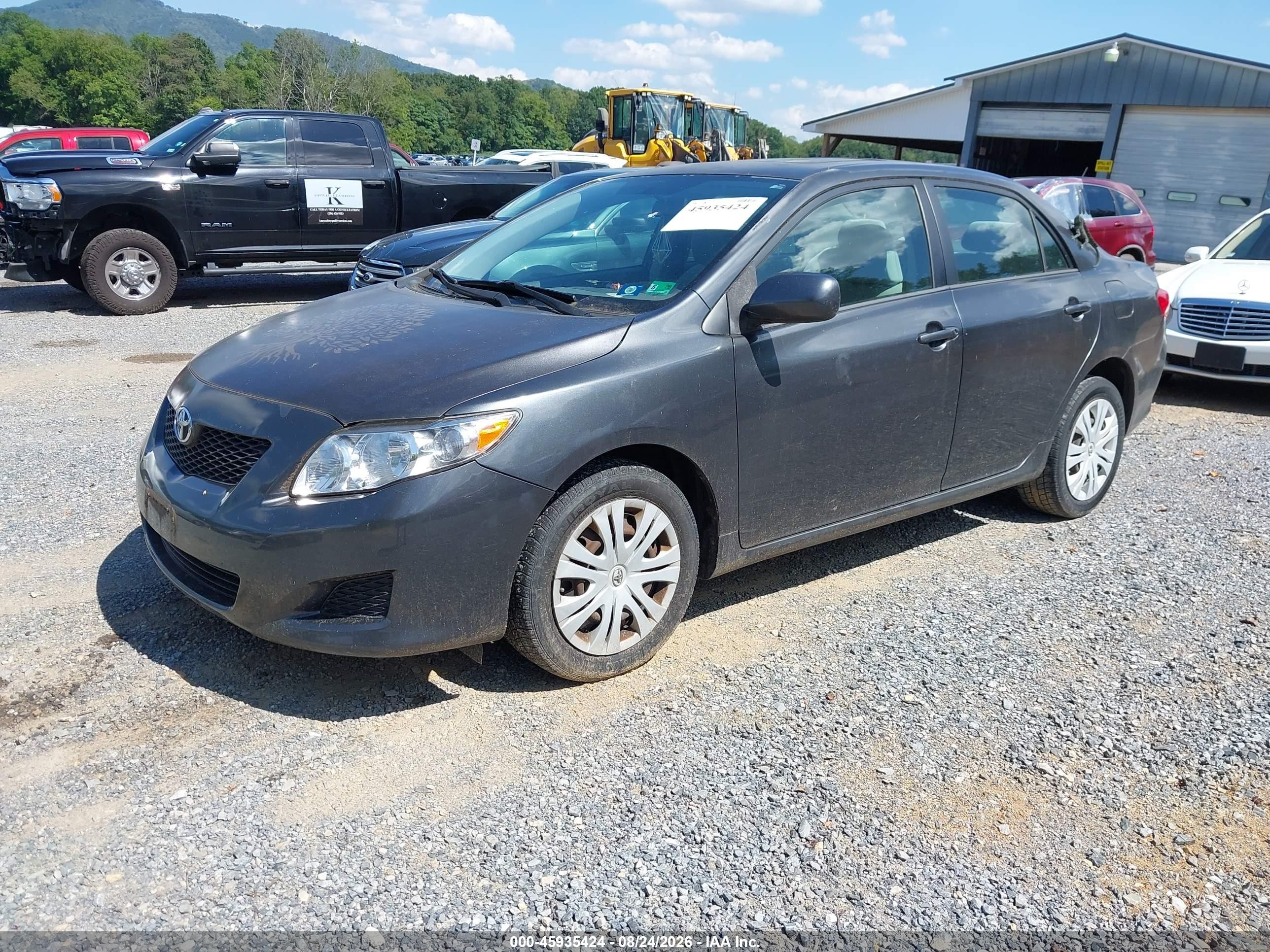 2009 Toyota Corolla Xle Gray vin: 1NXBU40EX9Z059395