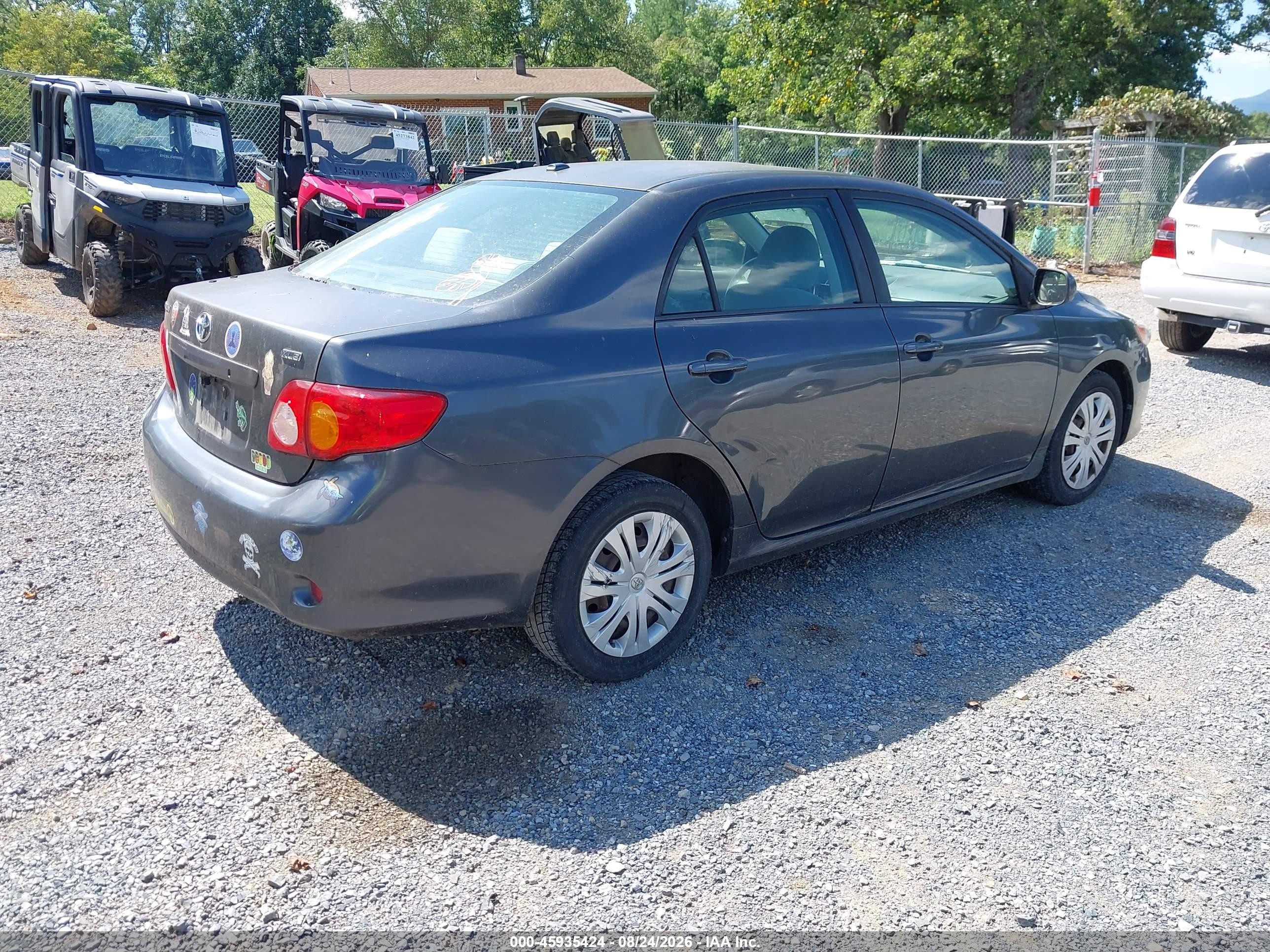 2009 Toyota Corolla Xle Gray vin: 1NXBU40EX9Z059395