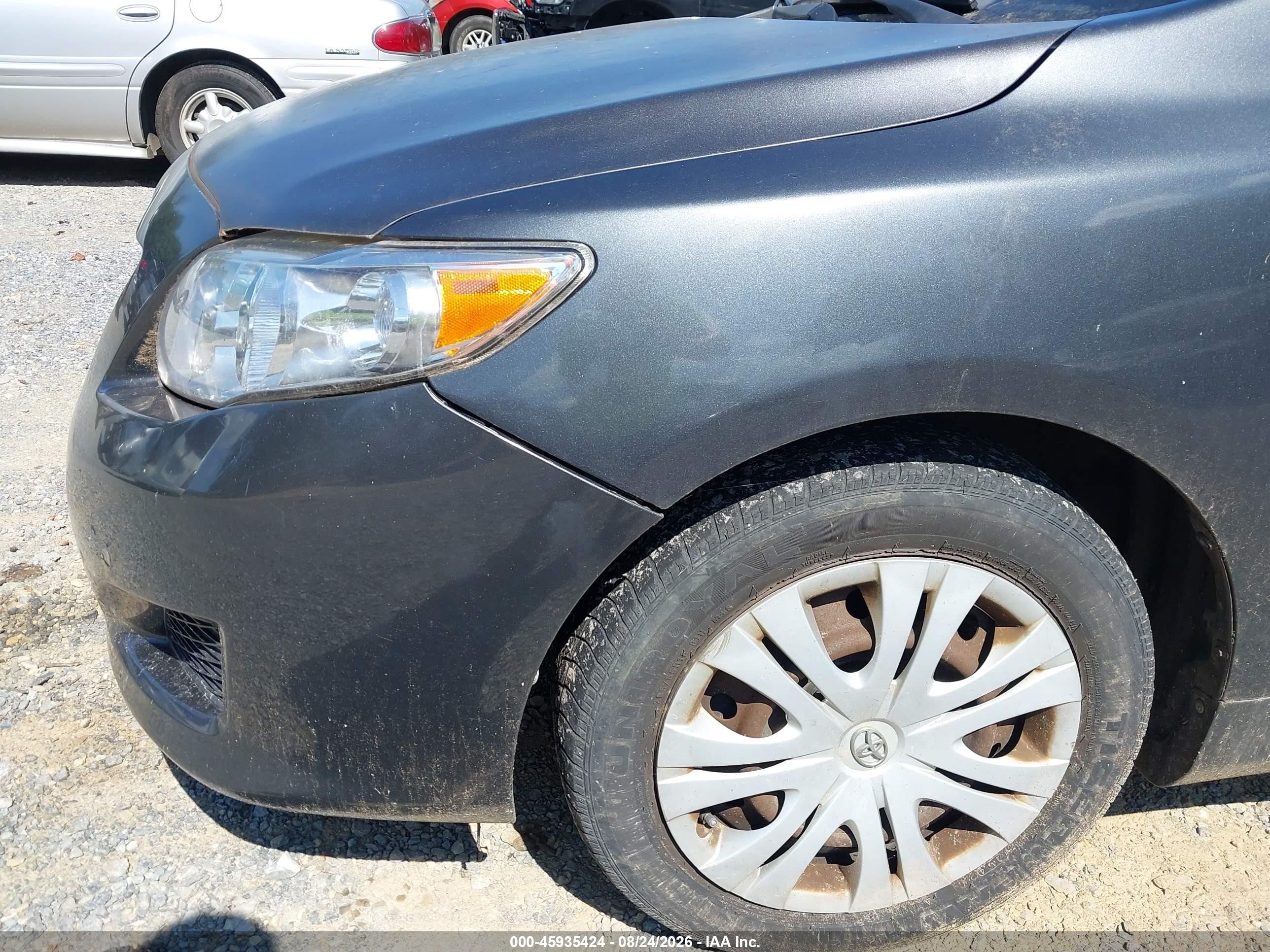 2009 Toyota Corolla Xle Gray vin: 1NXBU40EX9Z059395