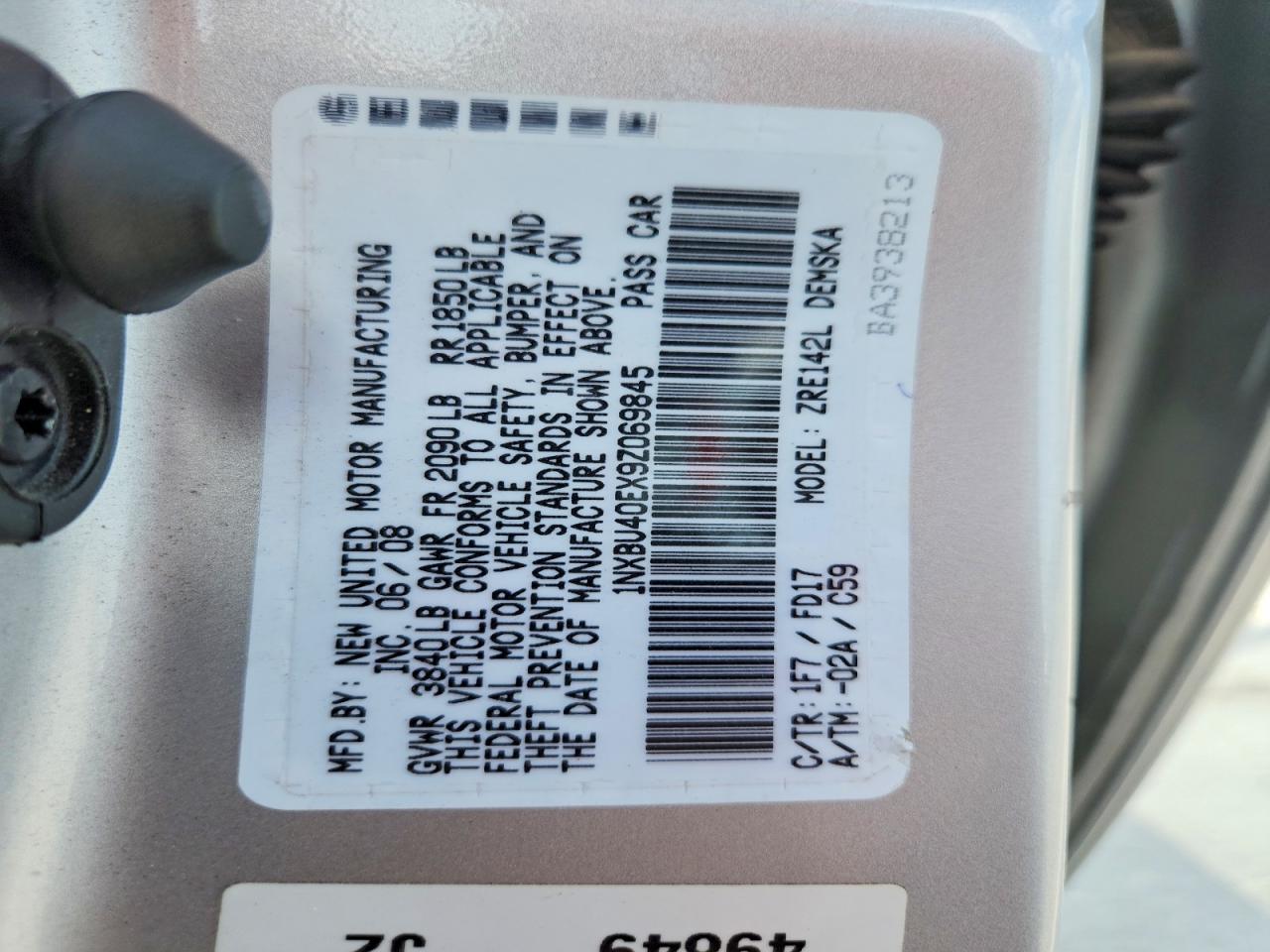 2009 Toyota Corolla S Silver vin: 1NXBU40EX9Z069845