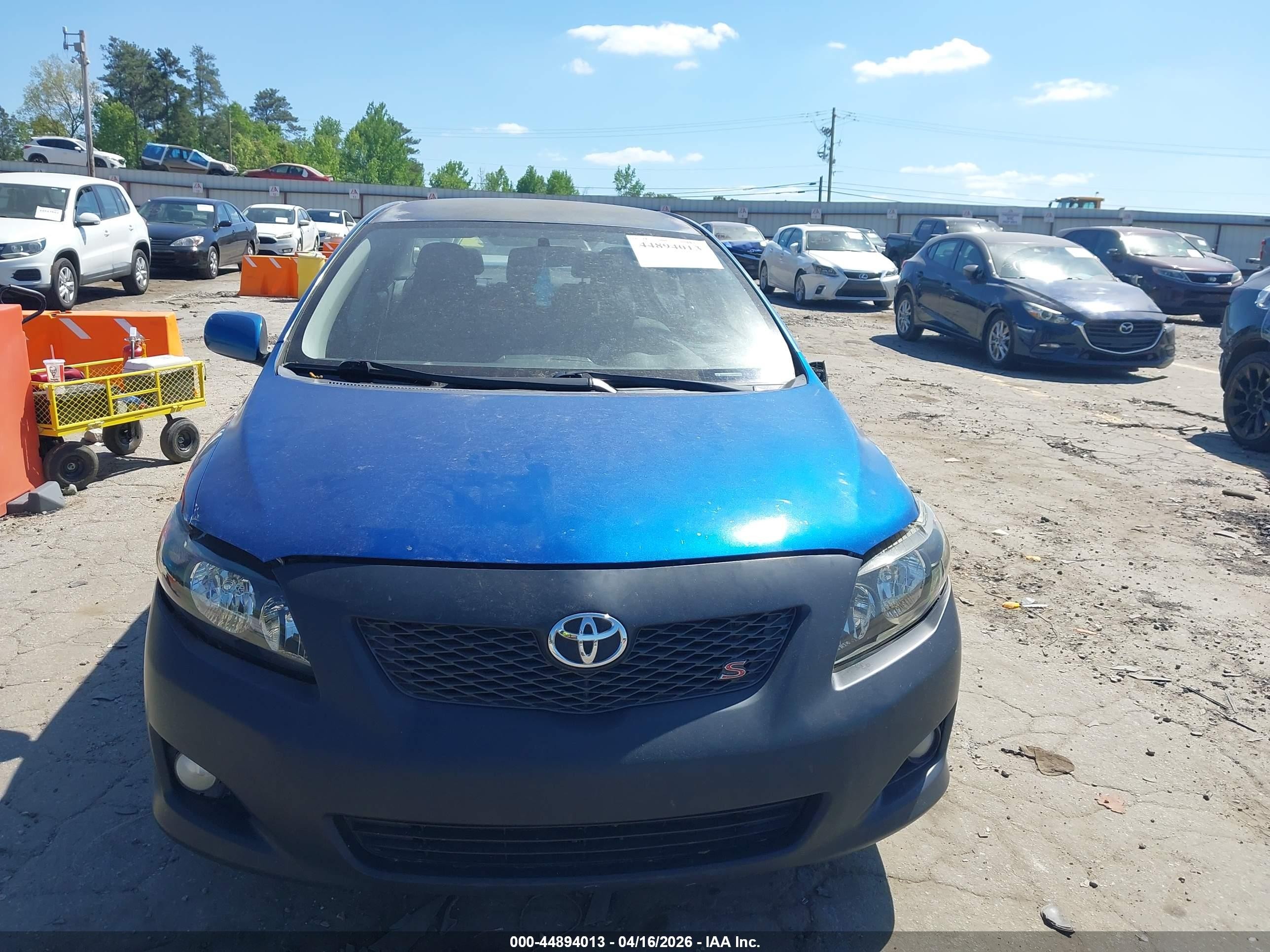 2009 Toyota Corolla S Blue vin: 1NXBU40EX9Z085334