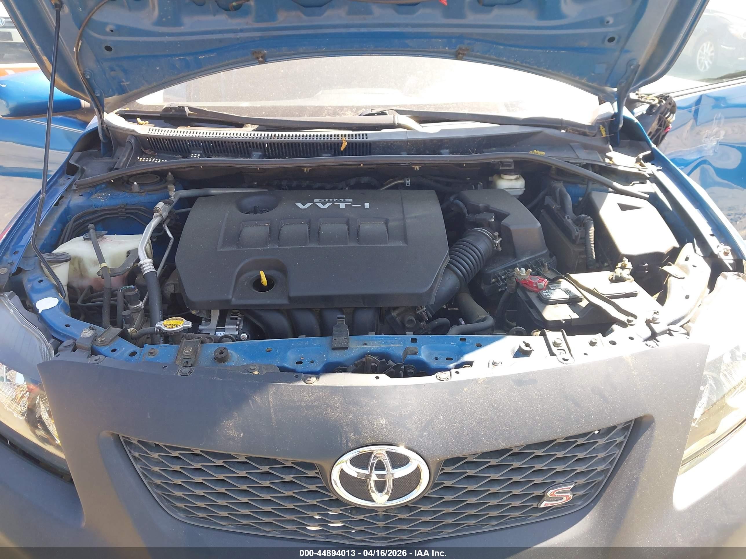 2009 Toyota Corolla S Blue vin: 1NXBU40EX9Z085334