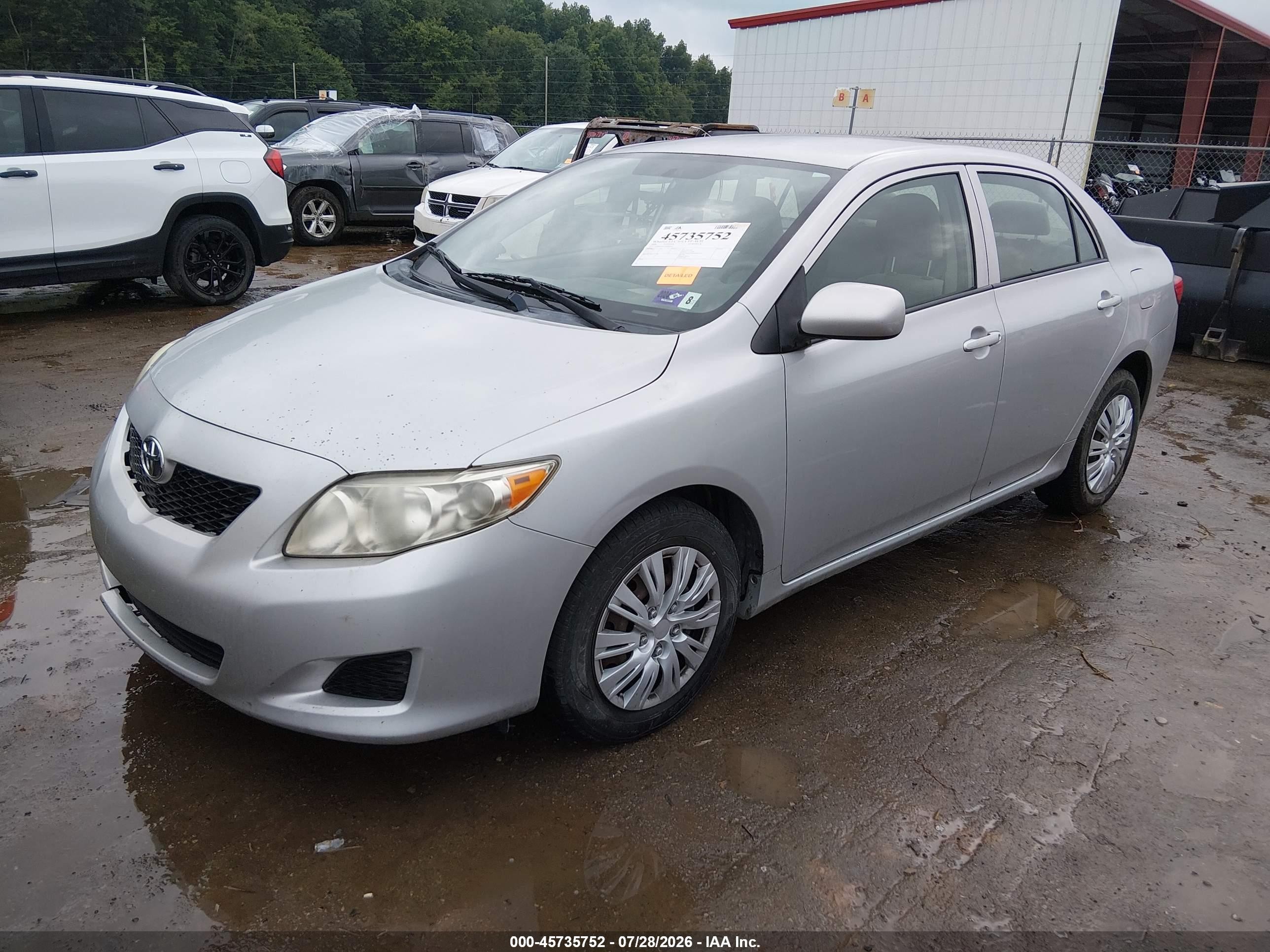 2009 Toyota Corolla Le Silver vin: 1NXBU40EX9Z090341