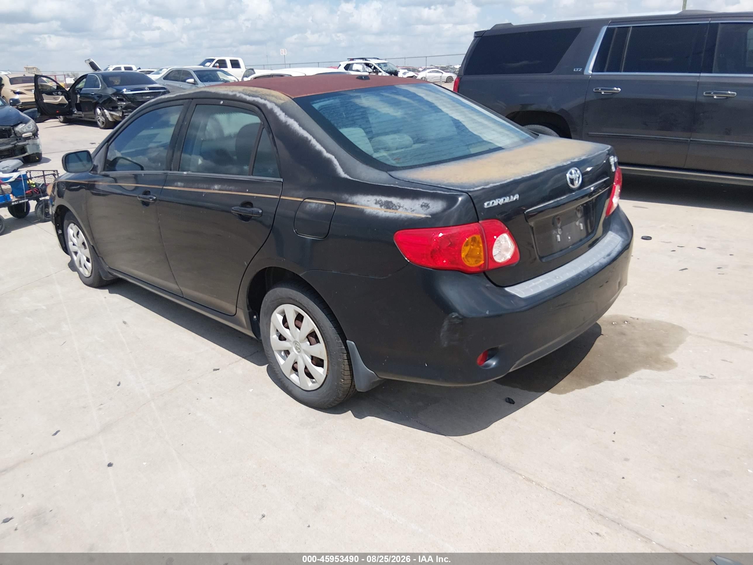 2009 Toyota Corolla Le Black vin: 1NXBU40EX9Z094440