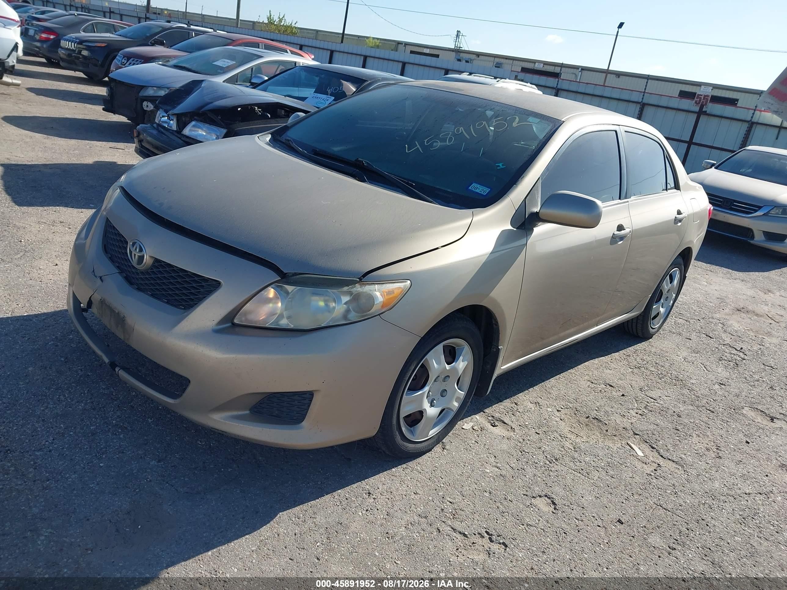 2009 Toyota Corolla Xle Золотой vin: 1NXBU40EX9Z097757