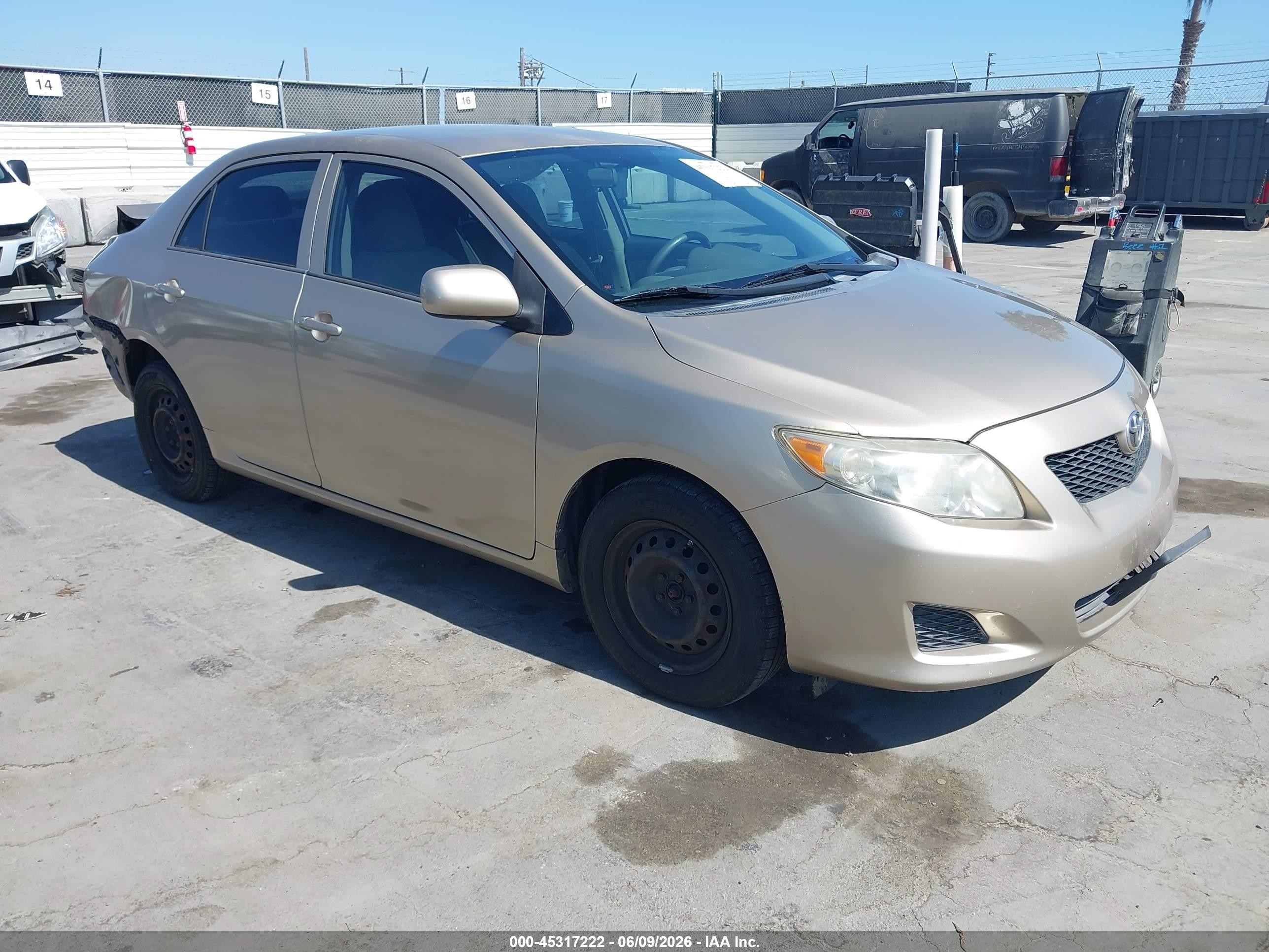2009 Toyota Corolla Le Gold vin: 1NXBU40EX9Z101757