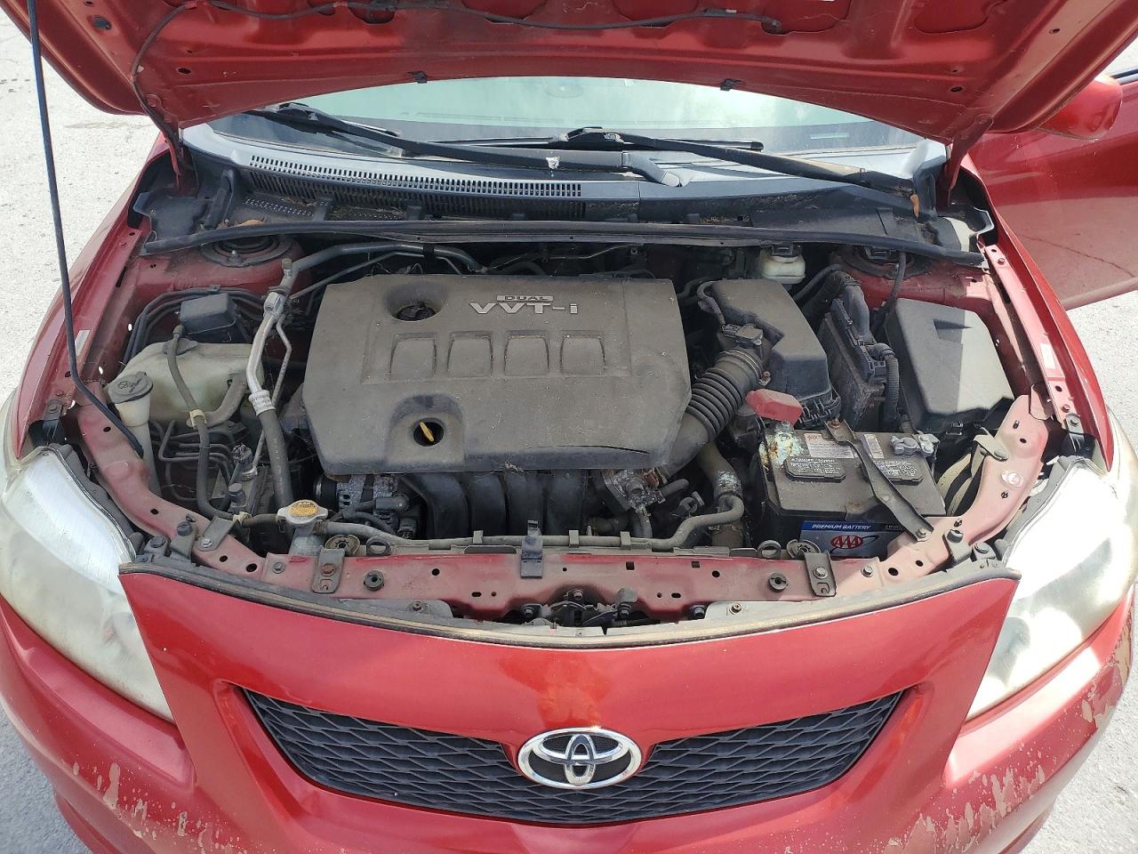 2009 Toyota Corolla Le Red vin: 1NXBU40EX9Z111639