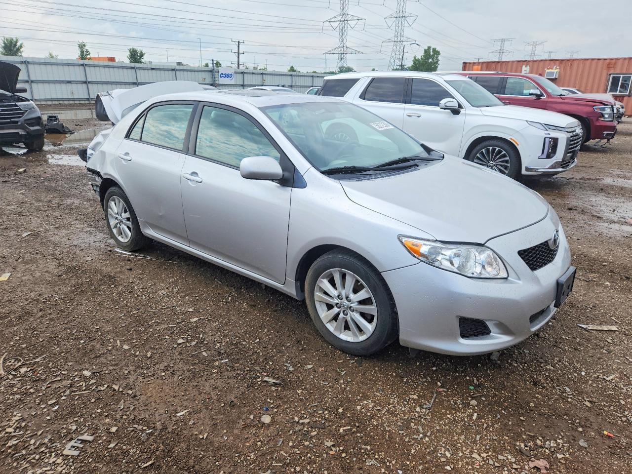 2009 Toyota Corolla Silver vin: 1NXBU40EX9Z117764