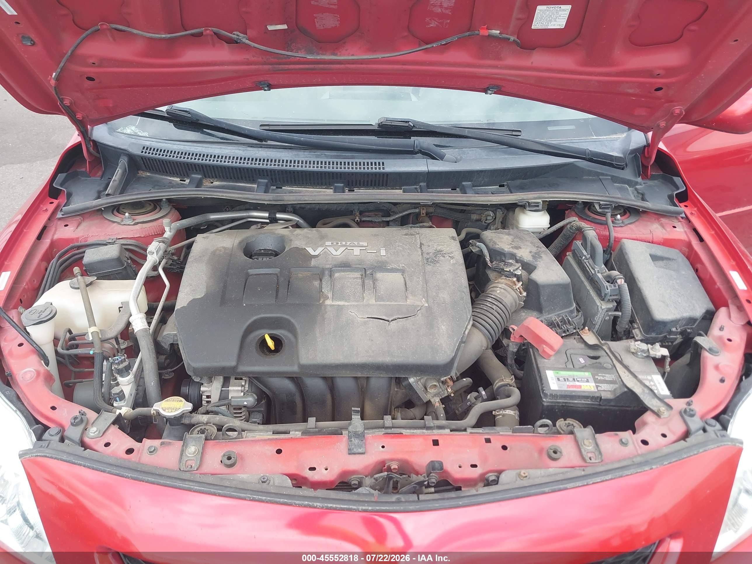 2009 Toyota Corolla Le Красный vin: 1NXBU40EX9Z122513