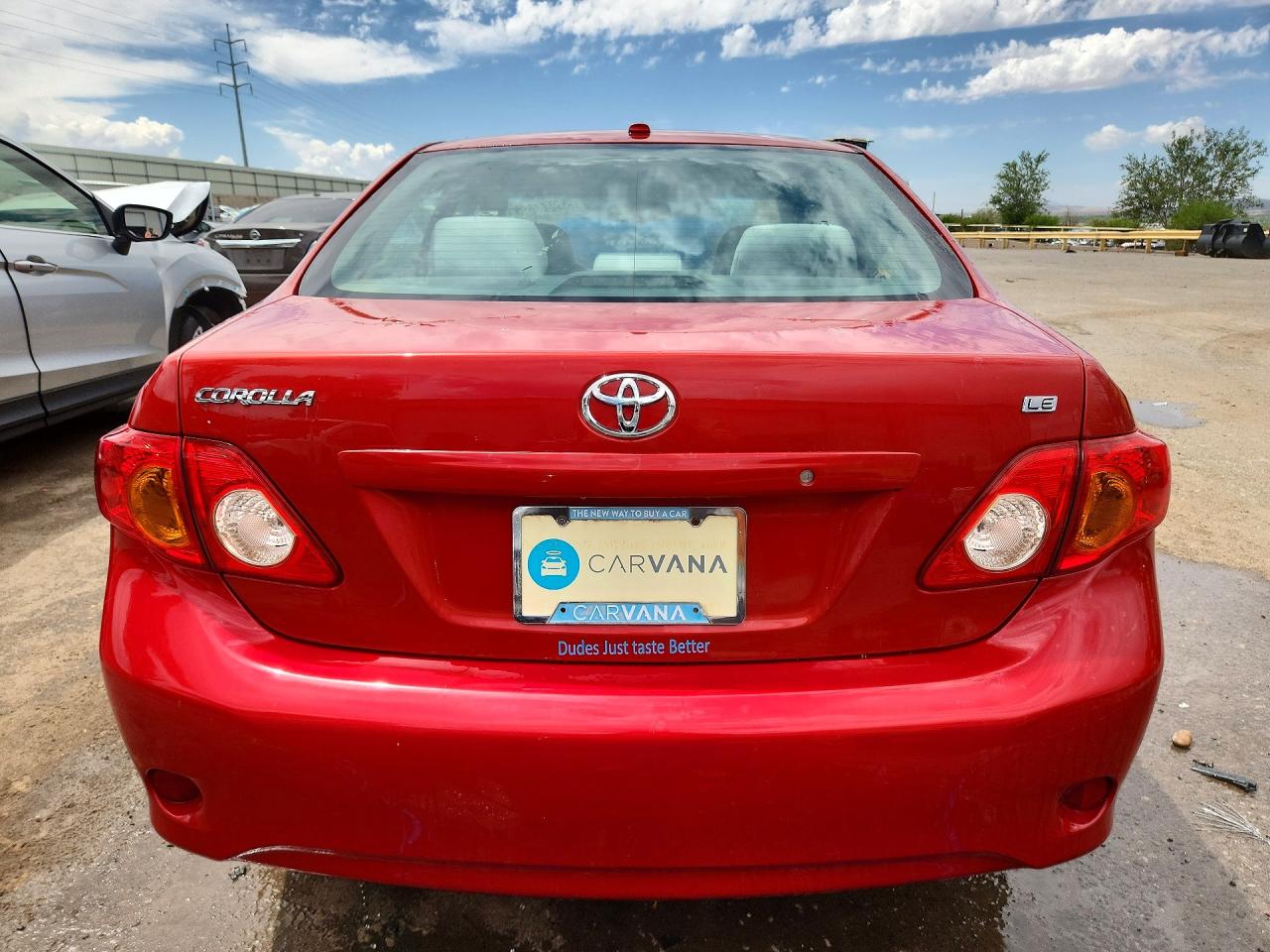 2009 Toyota Corolla Le Red vin: 1NXBU40EX9Z128781