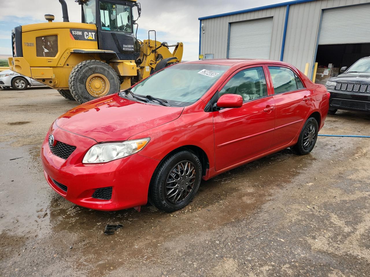 2009 Toyota Corolla Le Red vin: 1NXBU40EX9Z128781 Damage: Left Front Fender, Dent(S) W/ Paint Dmg, 2 To 3 Inches