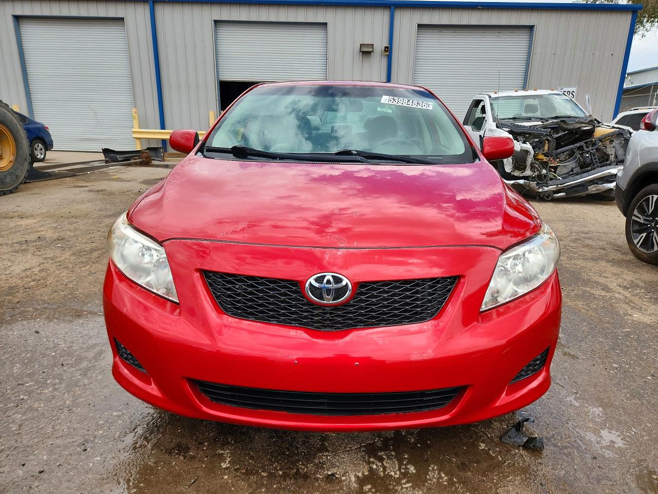 2009 Toyota Corolla Le Red vin: 1NXBU40EX9Z128781
