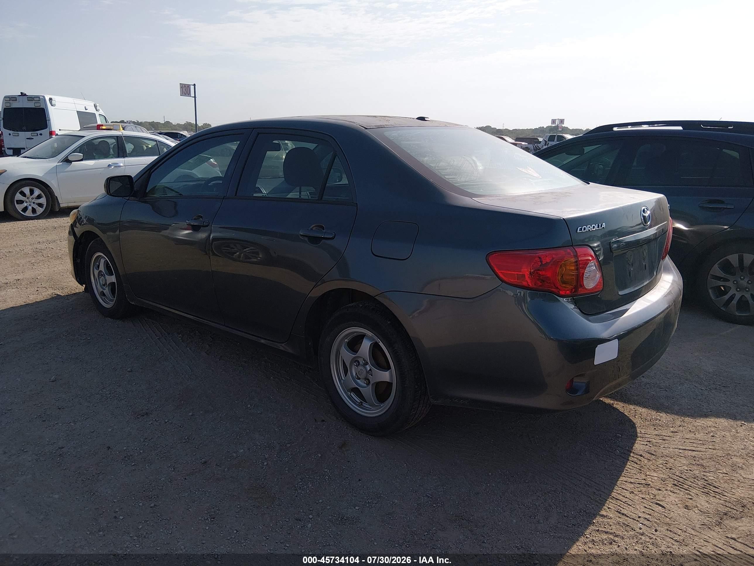 2009 Toyota Corolla Le Gray vin: 1NXBU40EX9Z132264