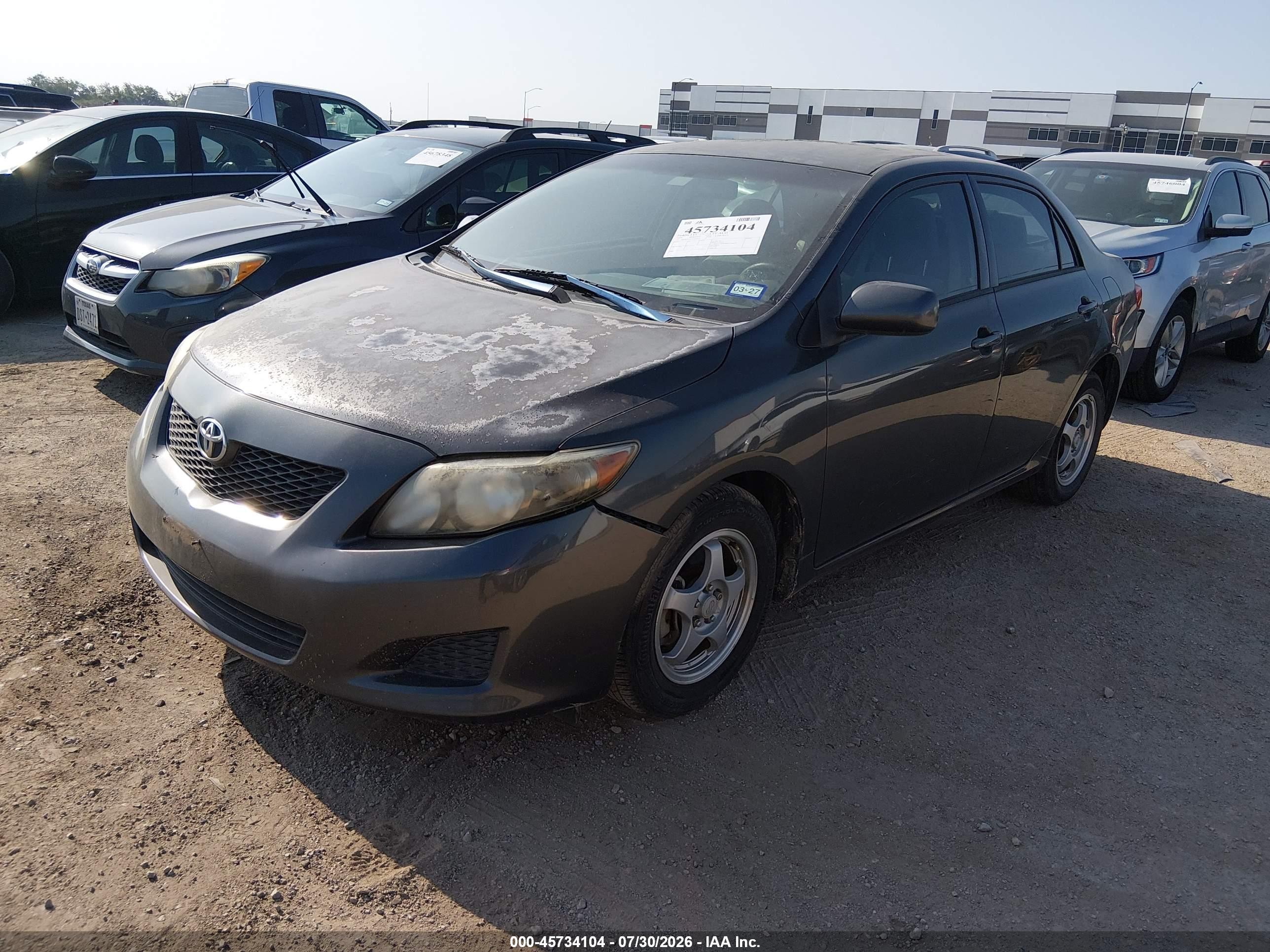2009 Toyota Corolla Le Gray vin: 1NXBU40EX9Z132264