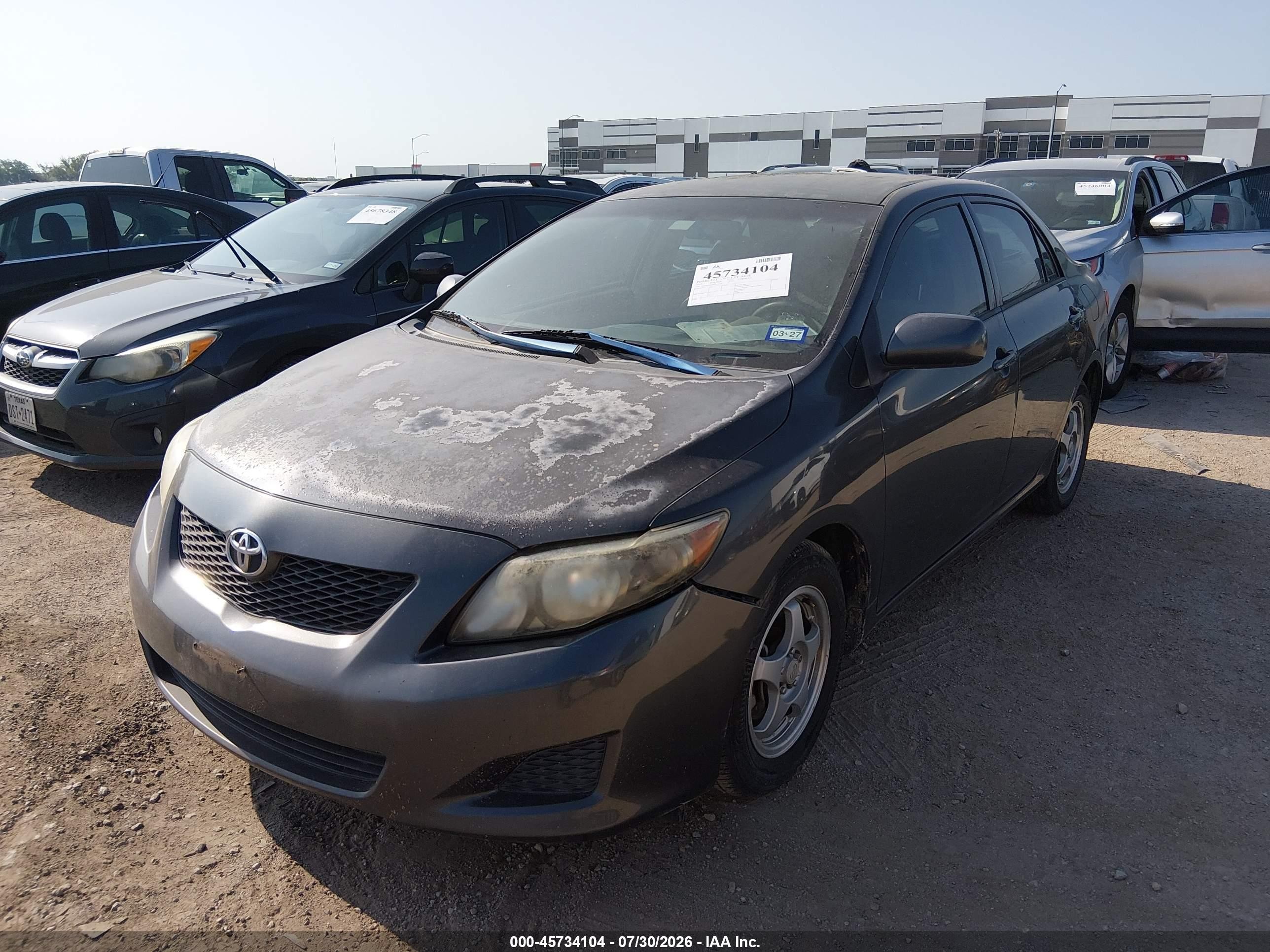 2009 Toyota Corolla Le Gray vin: 1NXBU40EX9Z132264