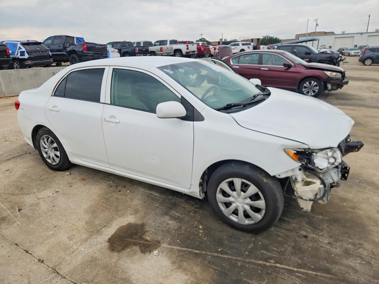 2009 Toyota Corolla Le White vin: 1NXBU40EX9Z140672