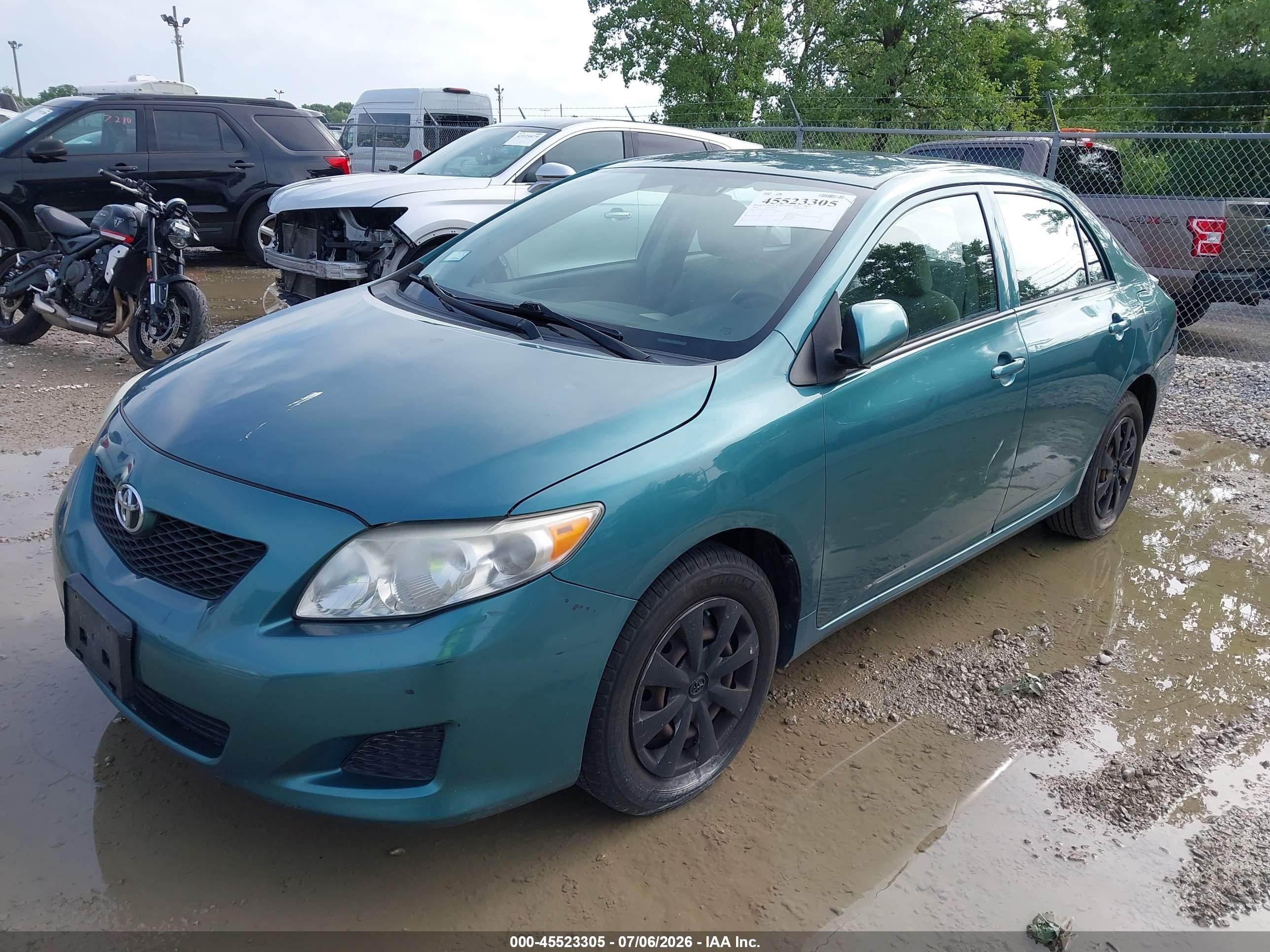 2009 Toyota Corolla Le Green vin: 1NXBU40EX9Z142017