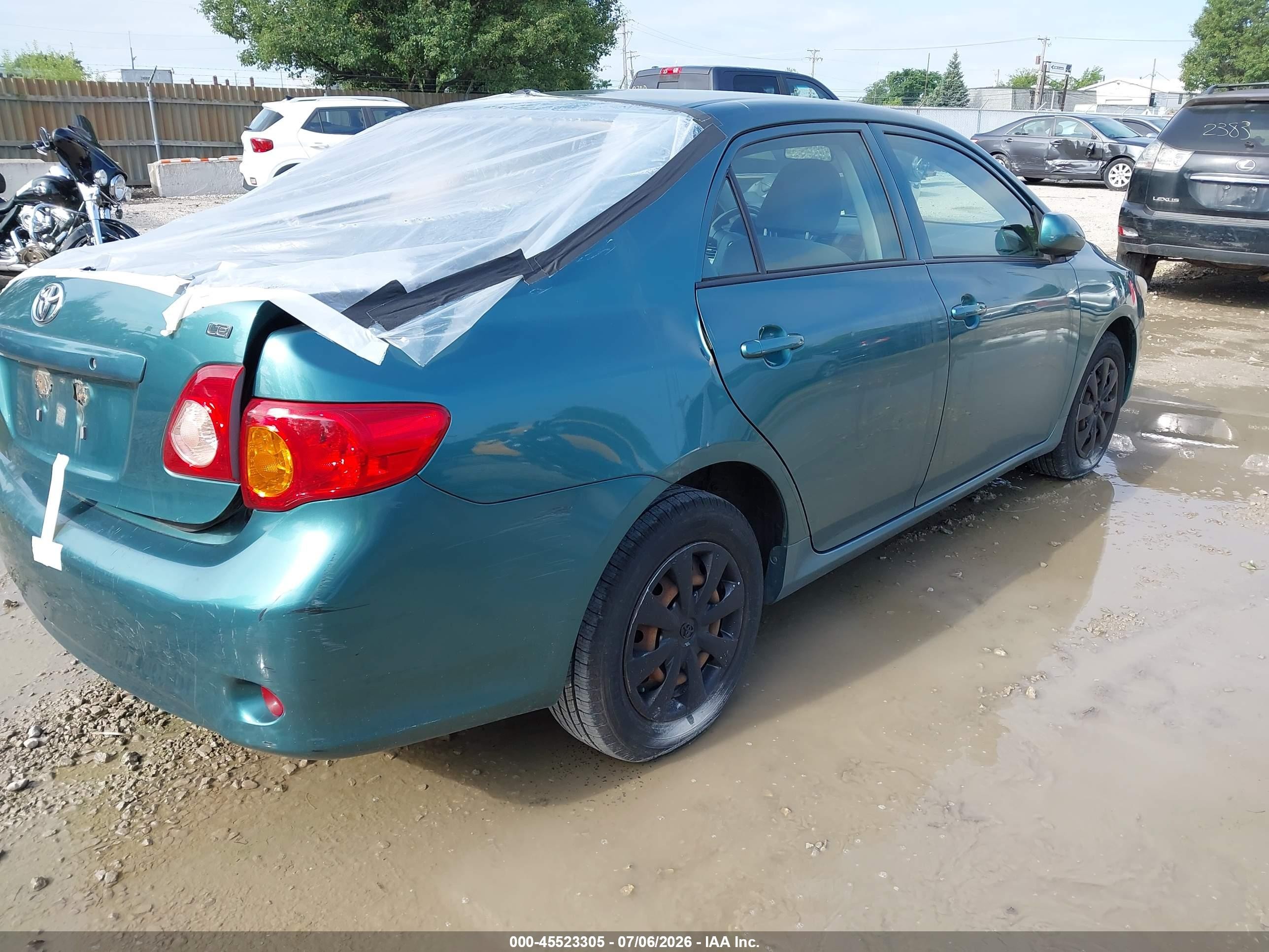 2009 Toyota Corolla Le Green vin: 1NXBU40EX9Z142017