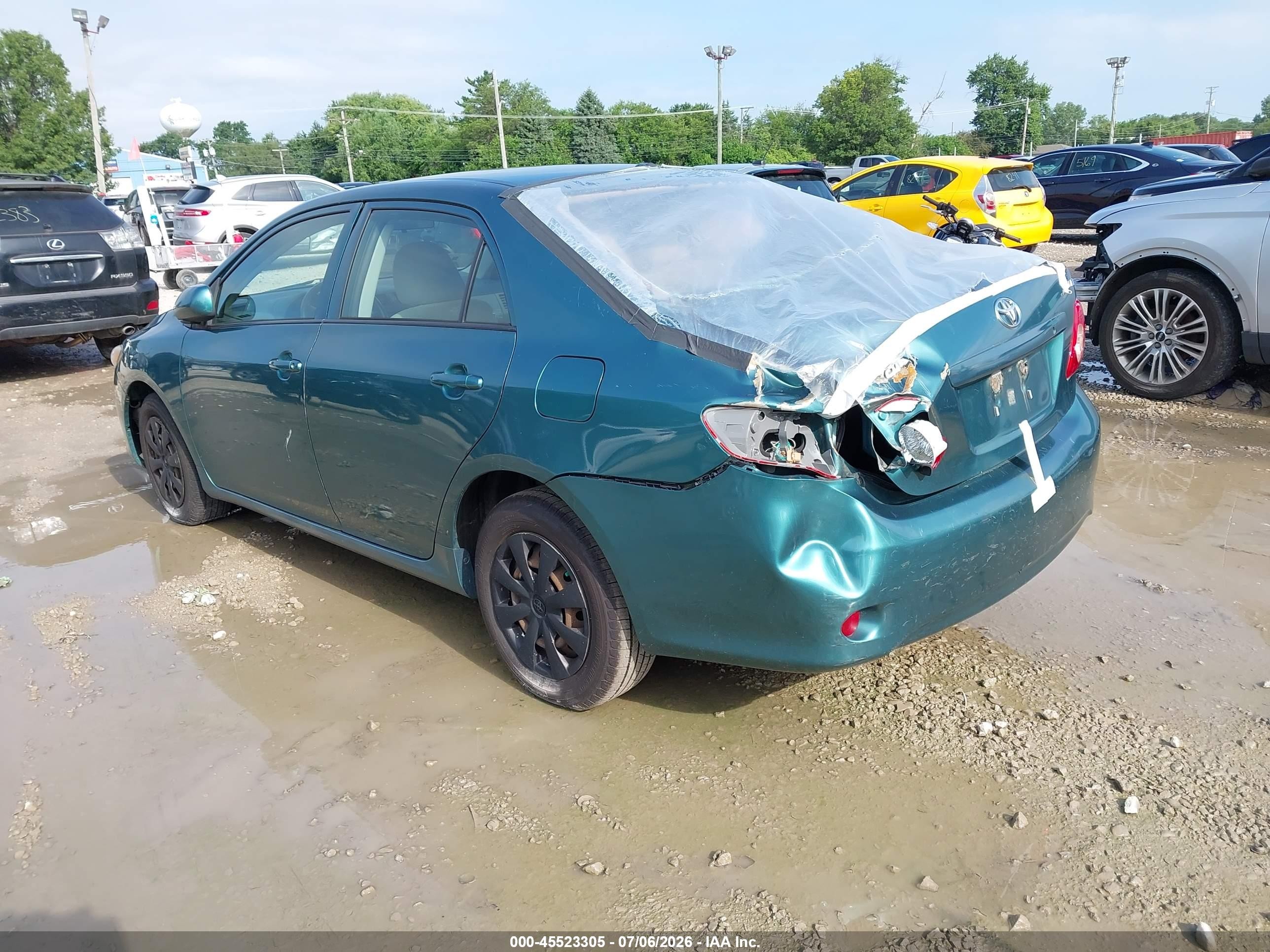 2009 Toyota Corolla Le Green vin: 1NXBU40EX9Z142017