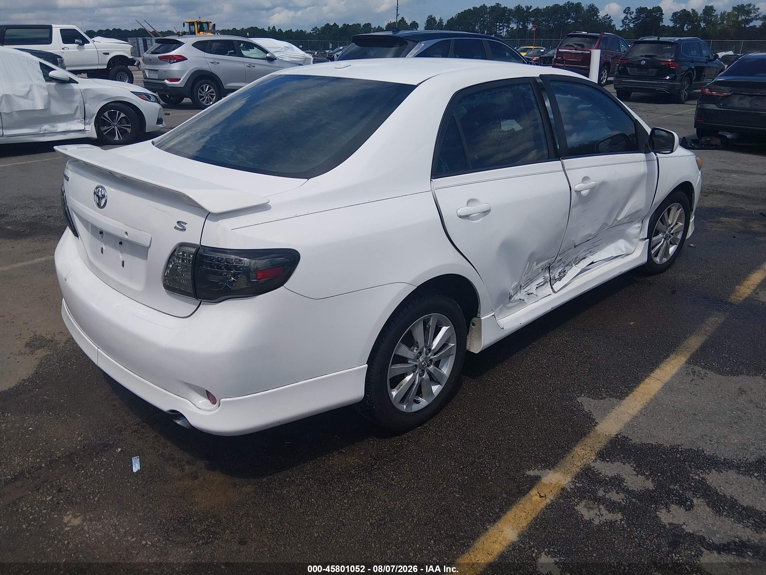 2009 Toyota Corolla S White vin: 1NXBU40EX9Z145693