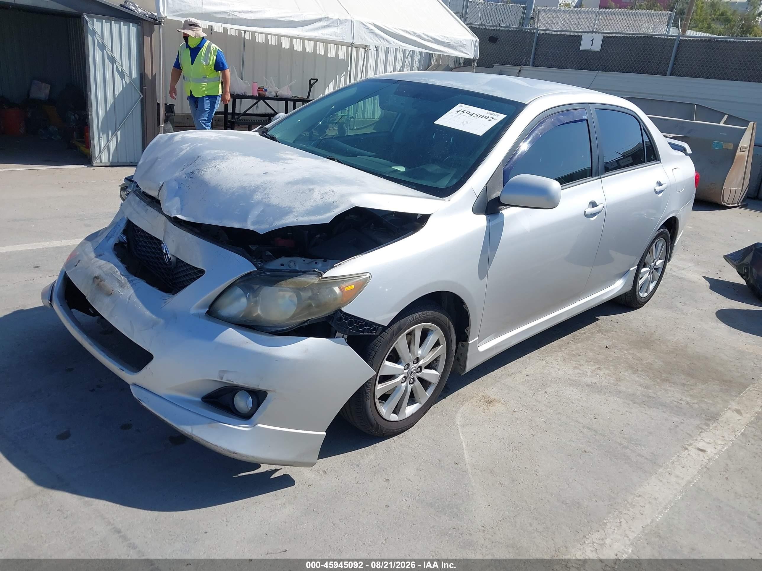 2009 Toyota Corolla S Silver vin: 1NXBU40EX9Z152062