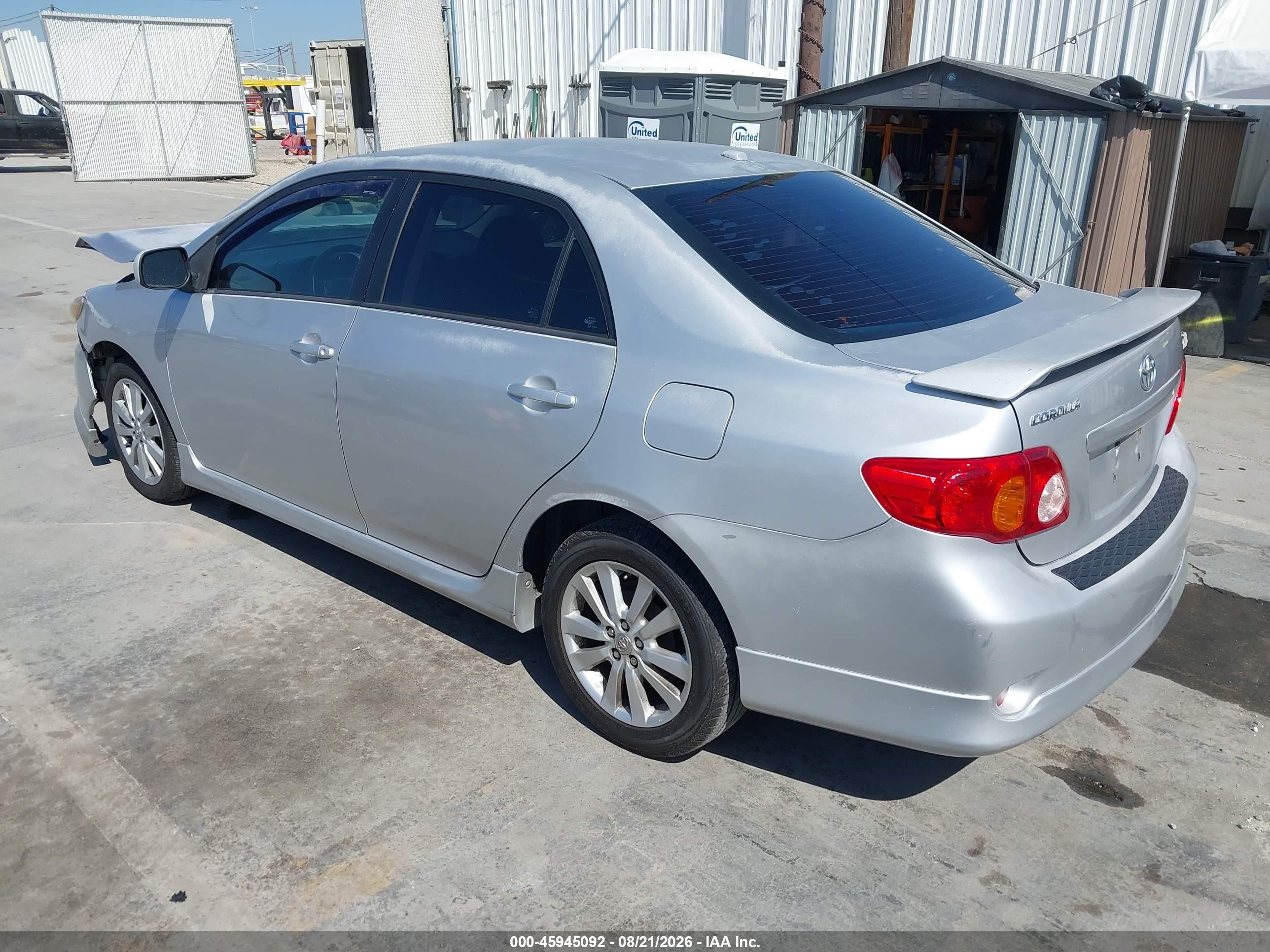 2009 Toyota Corolla S Silver vin: 1NXBU40EX9Z152062