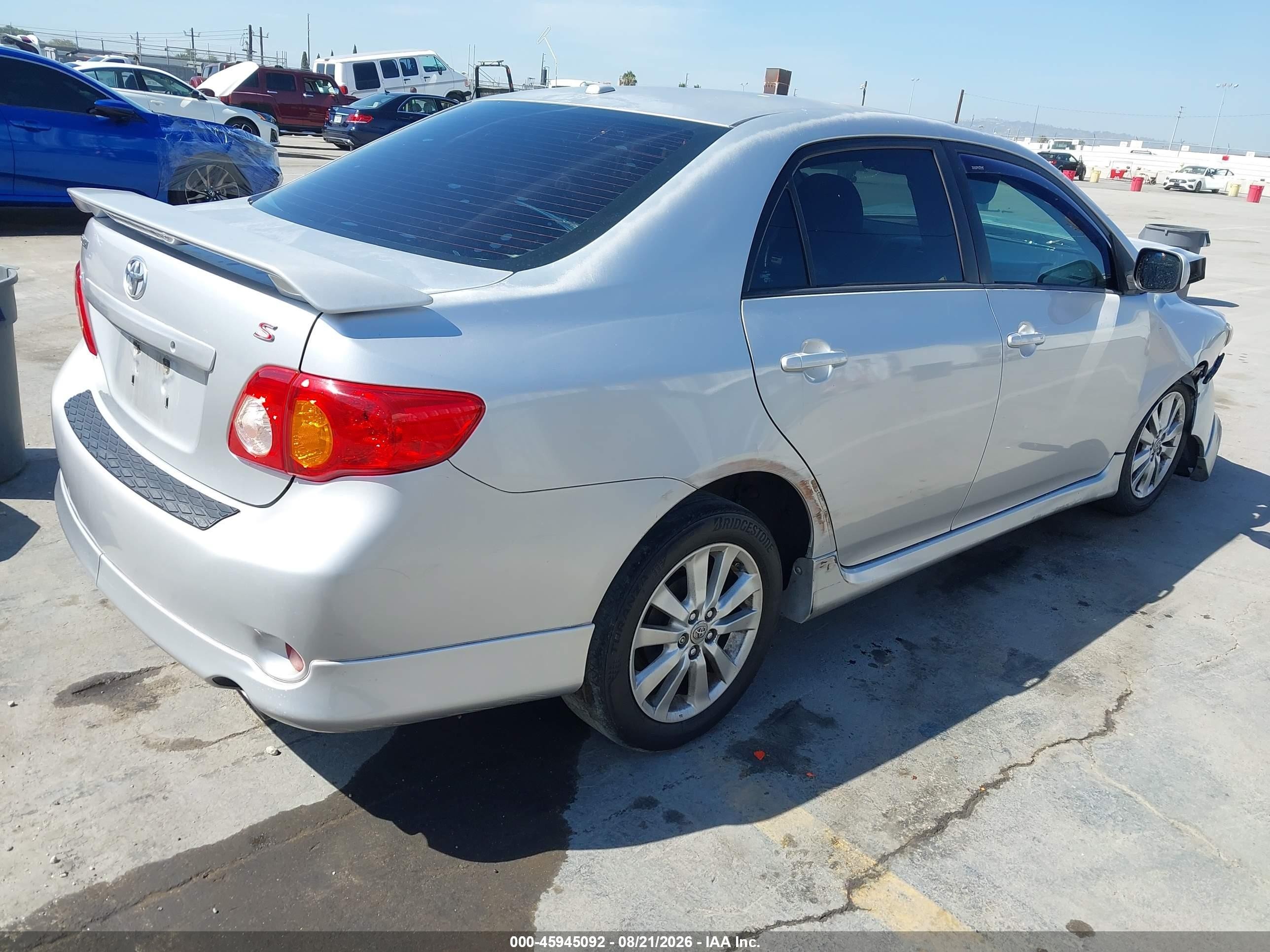2009 Toyota Corolla S Silver vin: 1NXBU40EX9Z152062