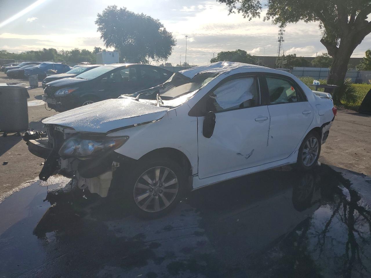 2009 Toyota Corolla S White vin: 1NXBU40EX9Z152708