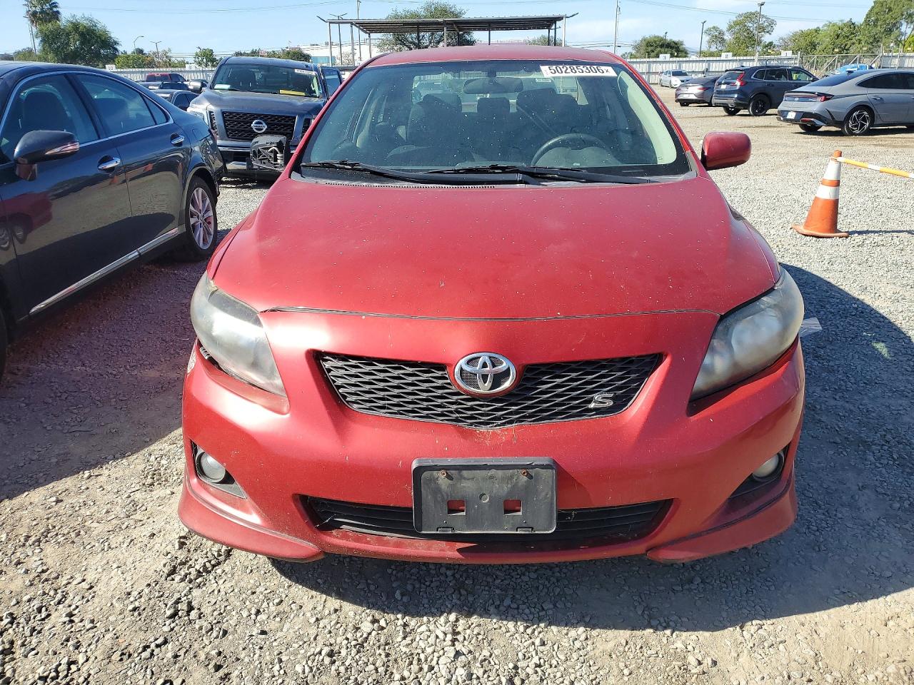 2009 Toyota Corolla S Red vin: 1NXBU40EX9Z154619