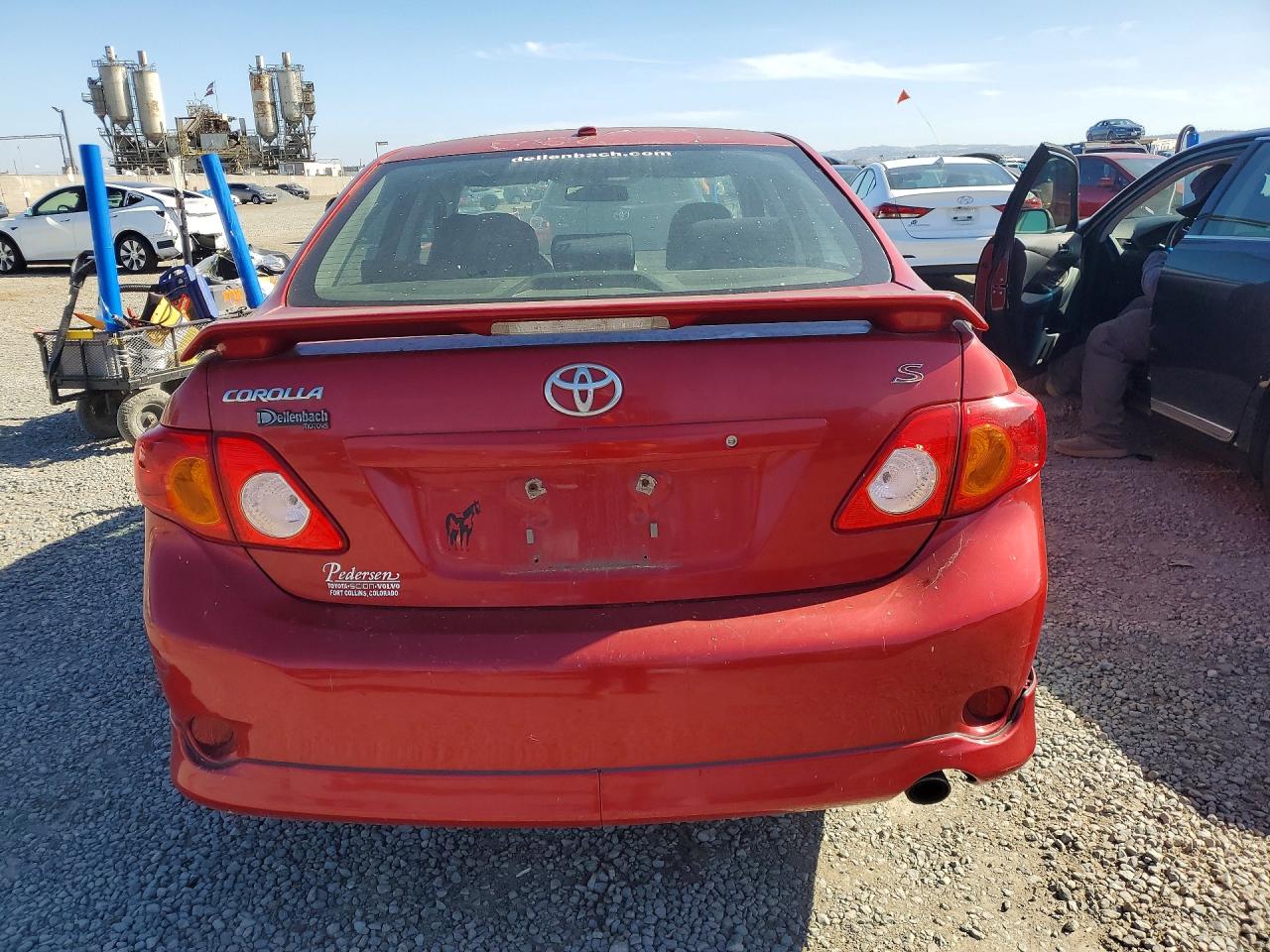 2009 Toyota Corolla S Red vin: 1NXBU40EX9Z154619
