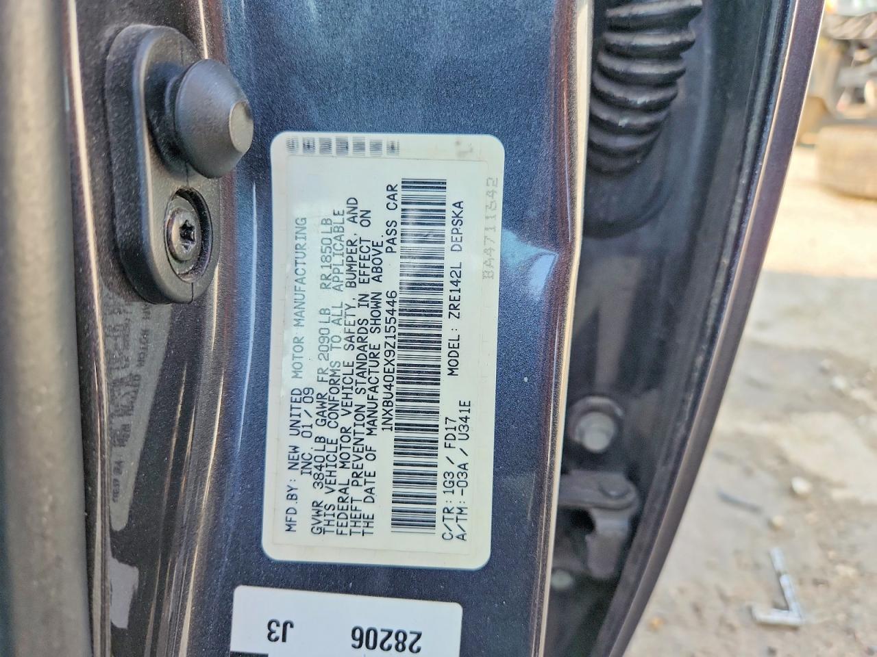 2009 Toyota Corolla S Gray vin: 1NXBU40EX9Z155446