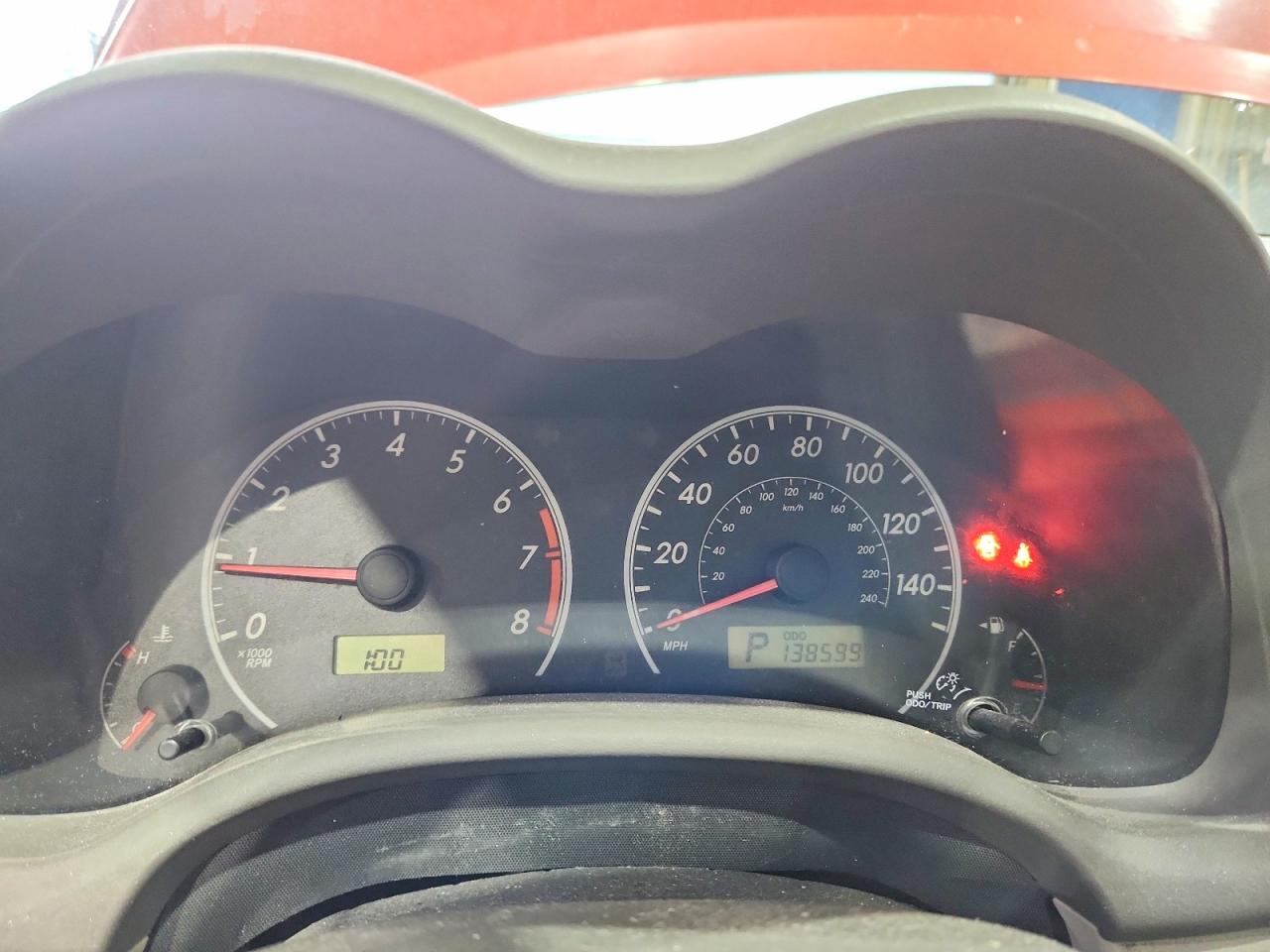2009 Toyota Corolla Le Red vin: 1NXBU40EX9Z158668