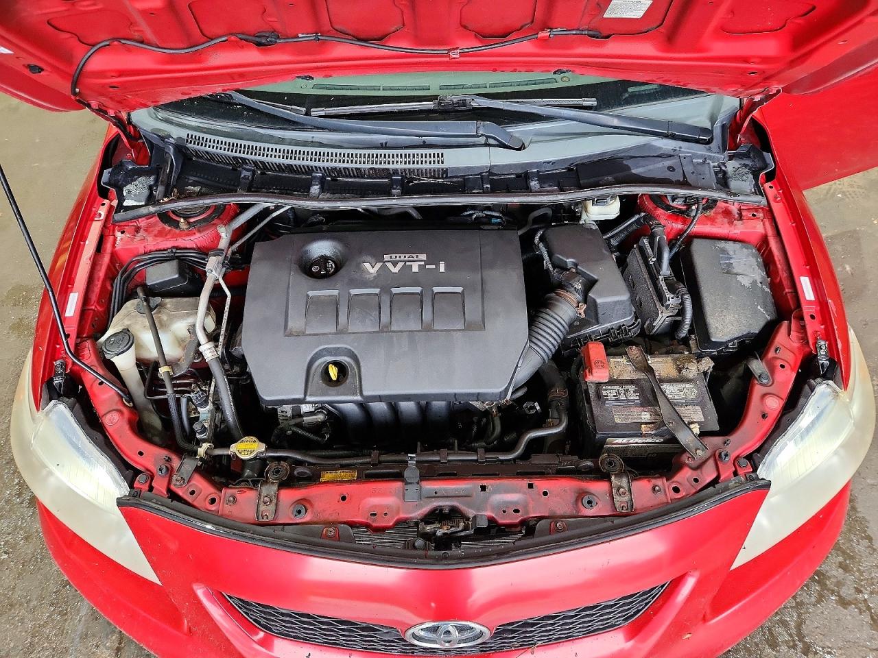 2009 Toyota Corolla Le Red vin: 1NXBU40EX9Z158668