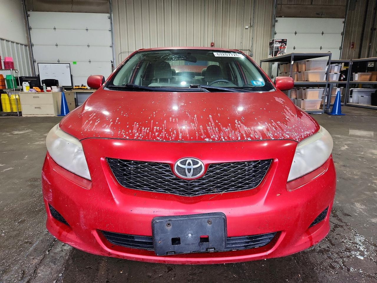 2009 Toyota Corolla Le Red vin: 1NXBU40EX9Z158668
