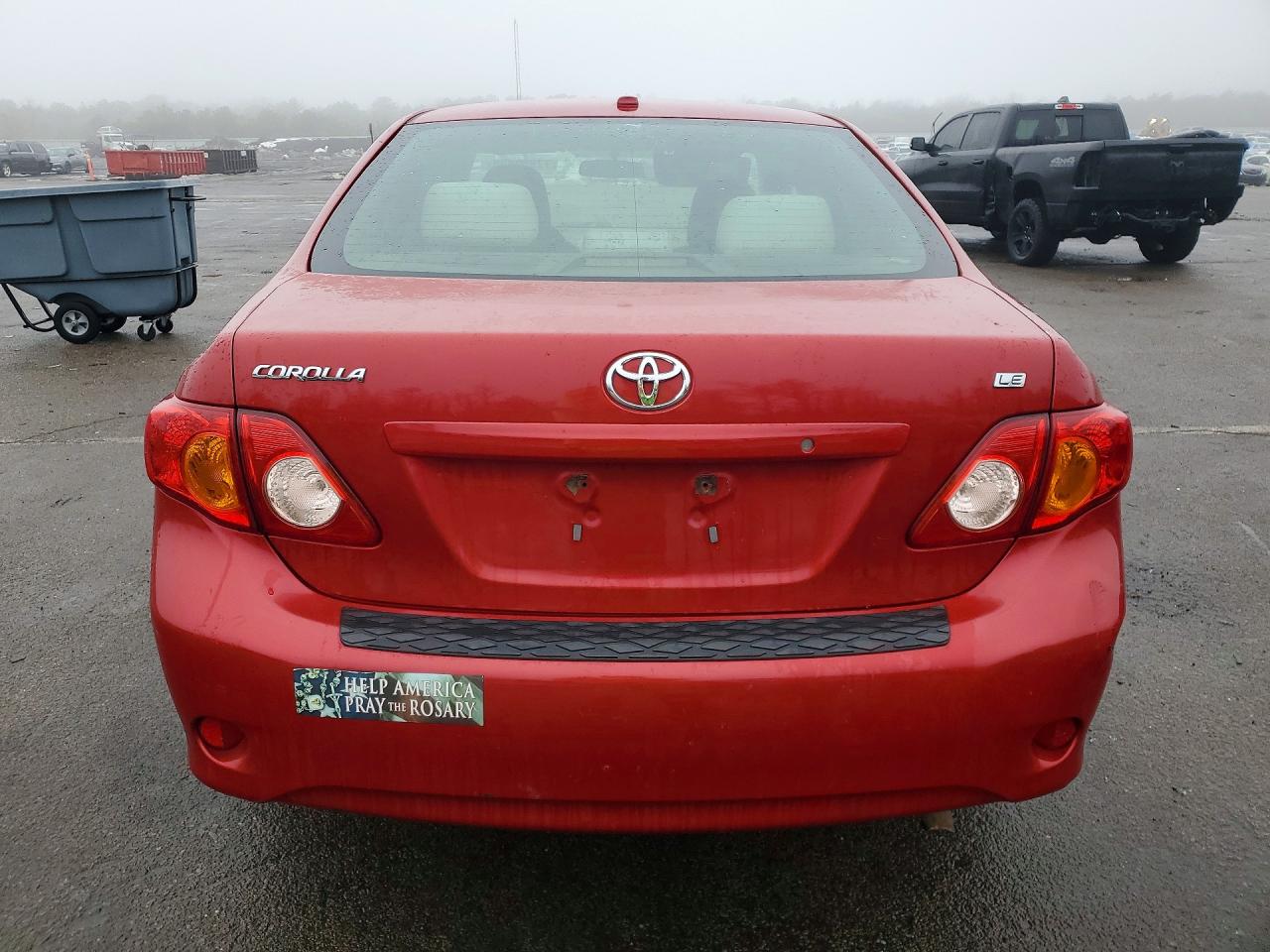 2010 Toyota Corolla Le Красный vin: 1NXBU4EE0AZ181518