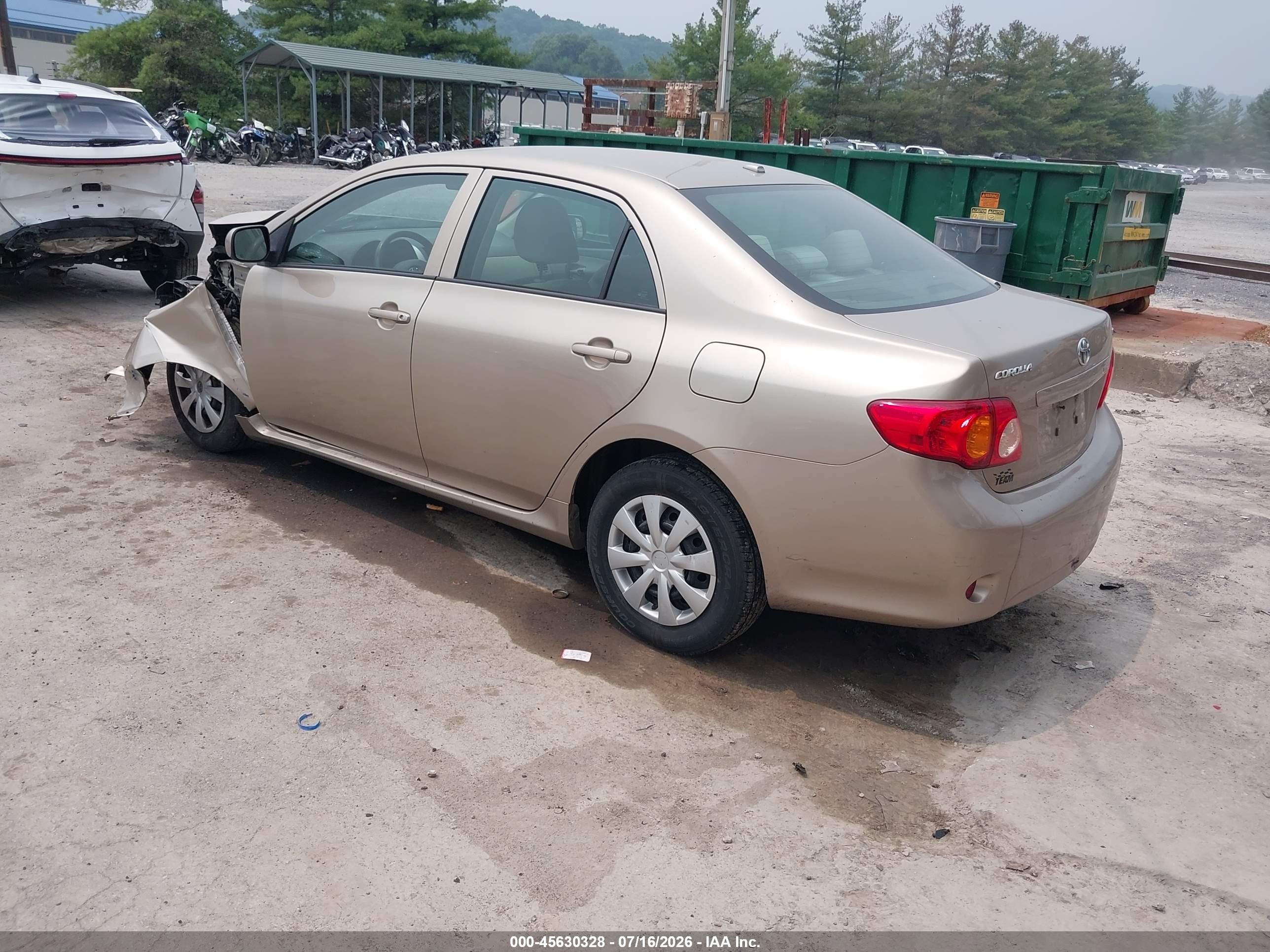 2010 Toyota Corolla Le Gold vin: 1NXBU4EE0AZ191921