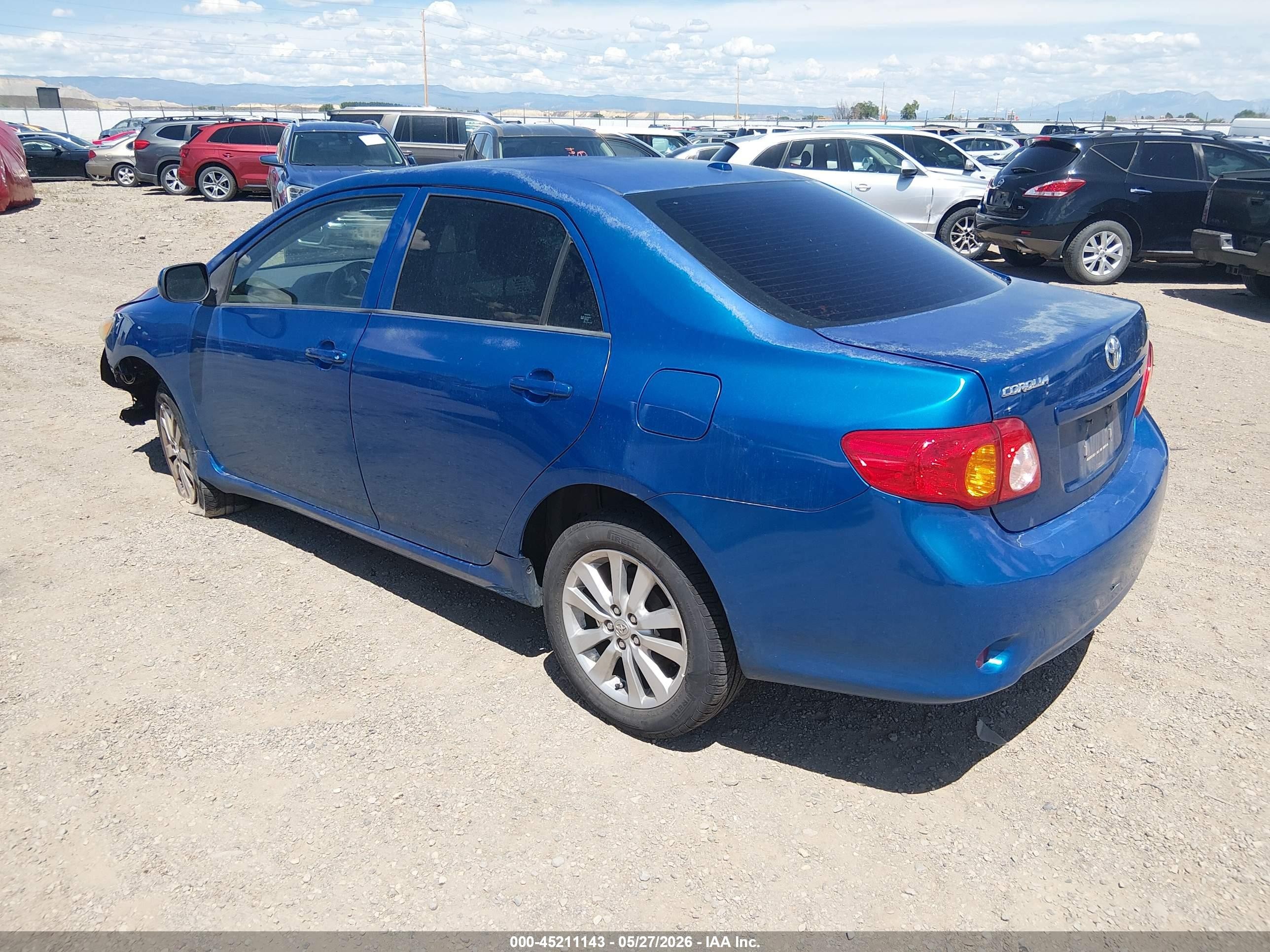 2010 Toyota Corolla Le Blue vin: 1NXBU4EE0AZ193829