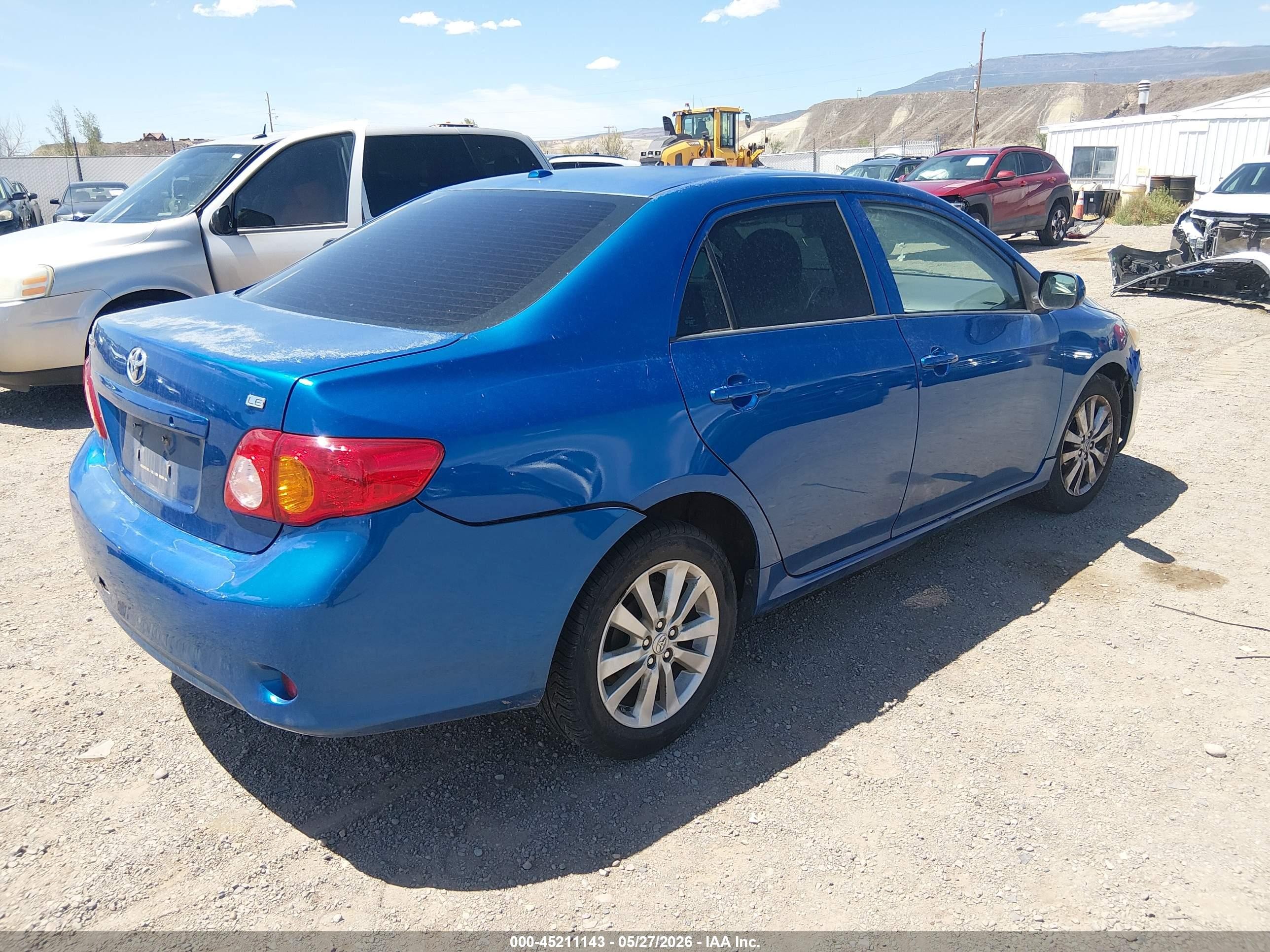 2010 Toyota Corolla Le Blue vin: 1NXBU4EE0AZ193829
