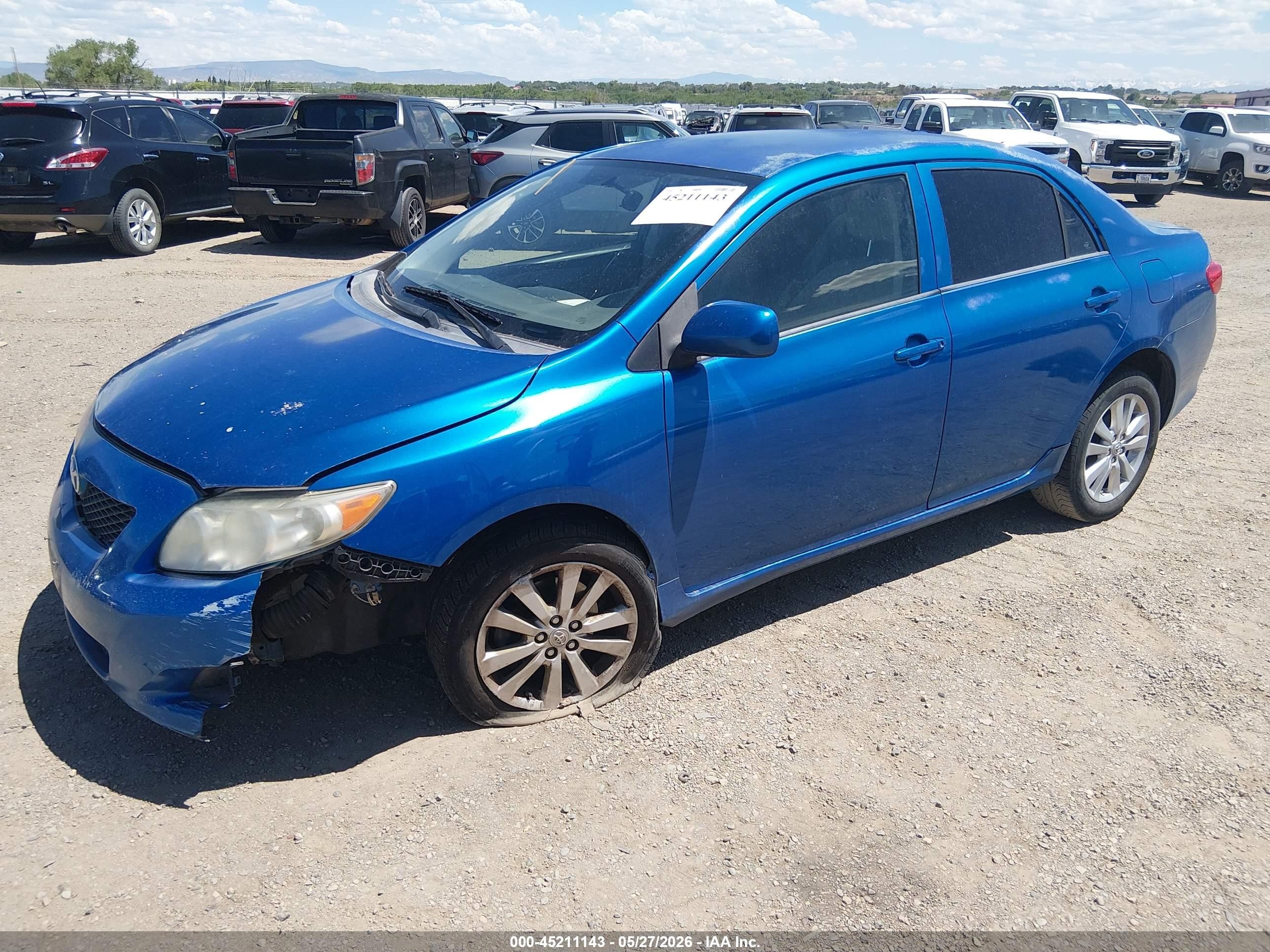 2010 Toyota Corolla Le Blue vin: 1NXBU4EE0AZ193829