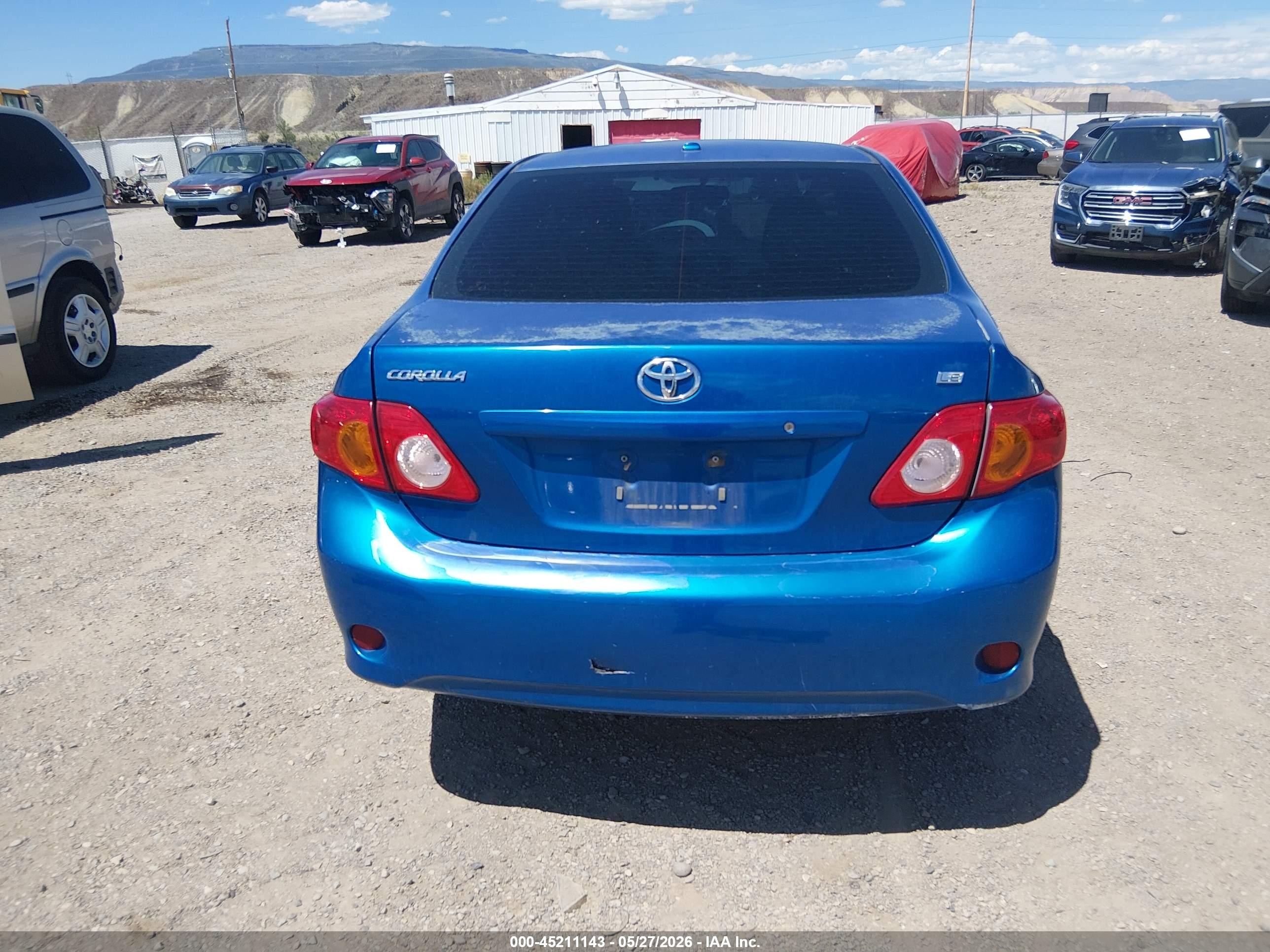 2010 Toyota Corolla Le Blue vin: 1NXBU4EE0AZ193829