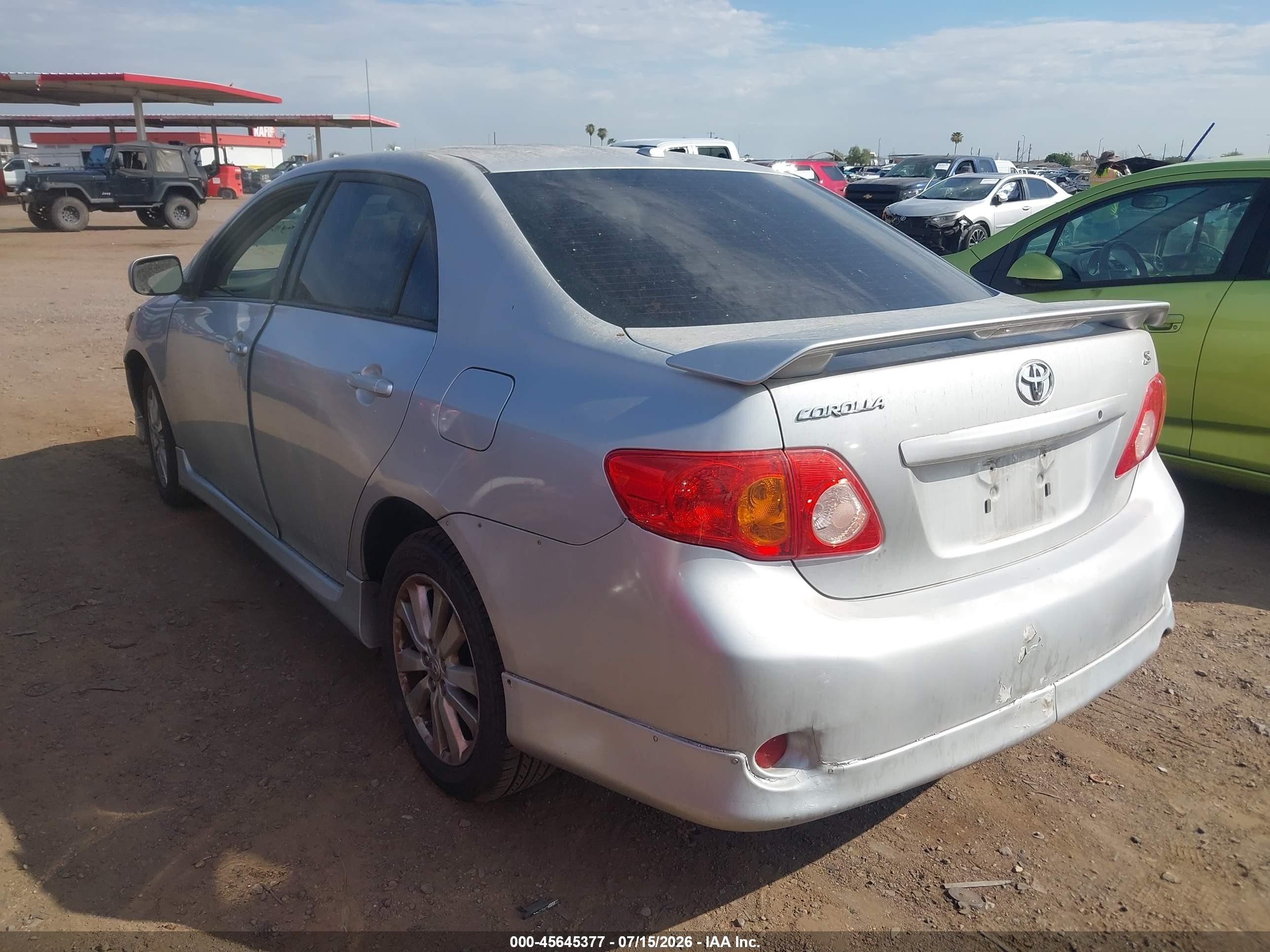 2010 Toyota Corolla S Silver vin: 1NXBU4EE0AZ206546
